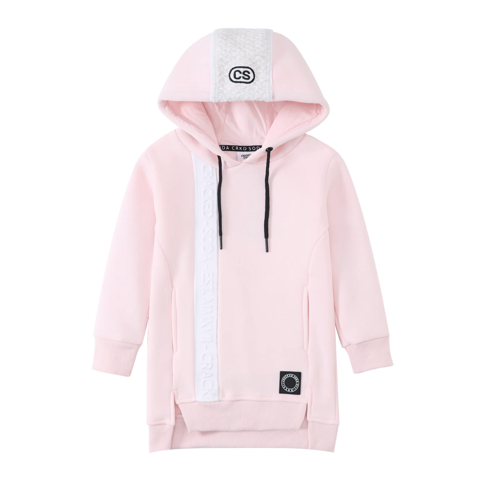 Alaska Detailed Hooded Dress - Pink - Image 4