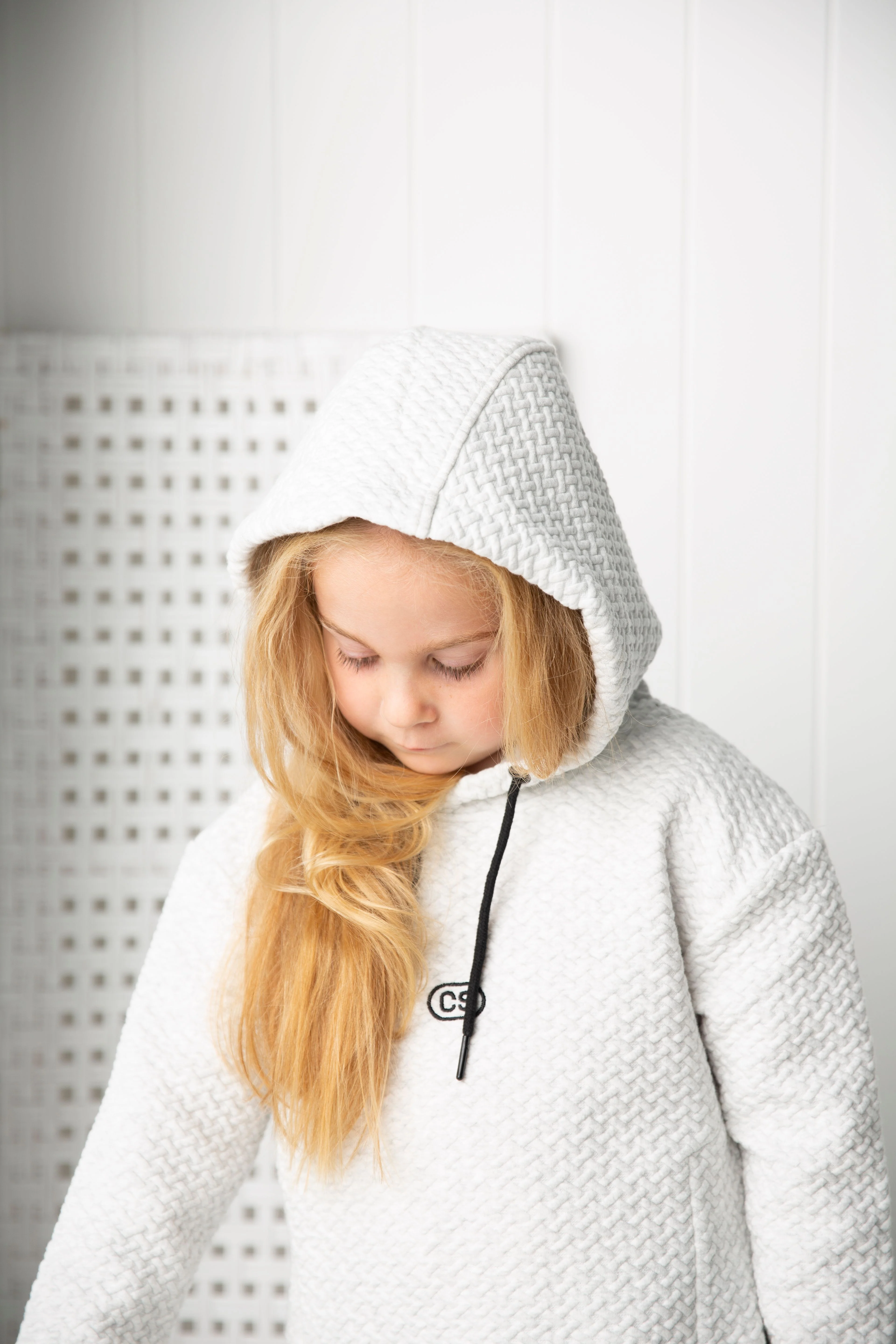Alaska Textured Hooded Dress - Grey - Image 5