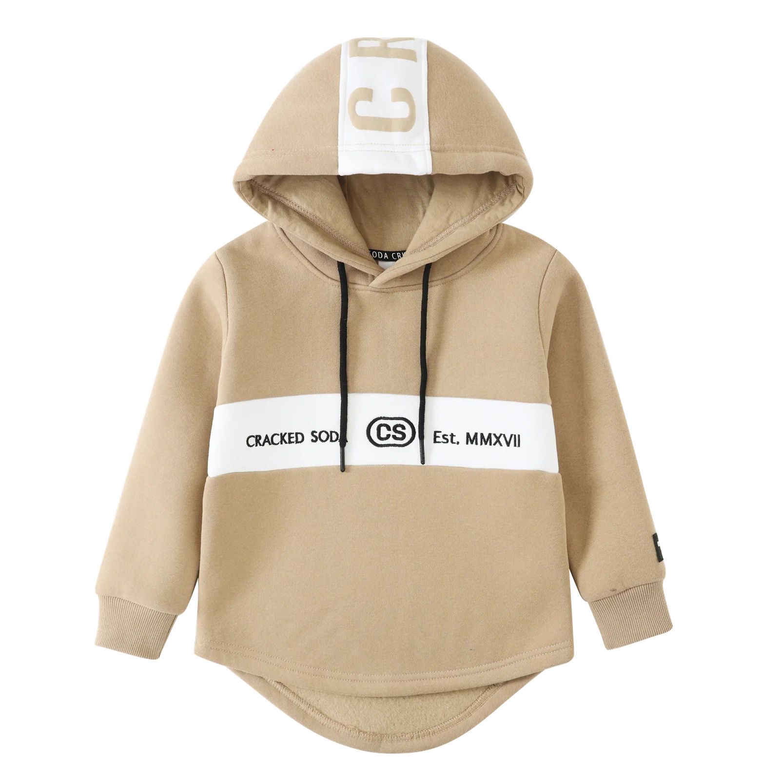 Albie Detailed Hoodie - Biscuit - Image 3