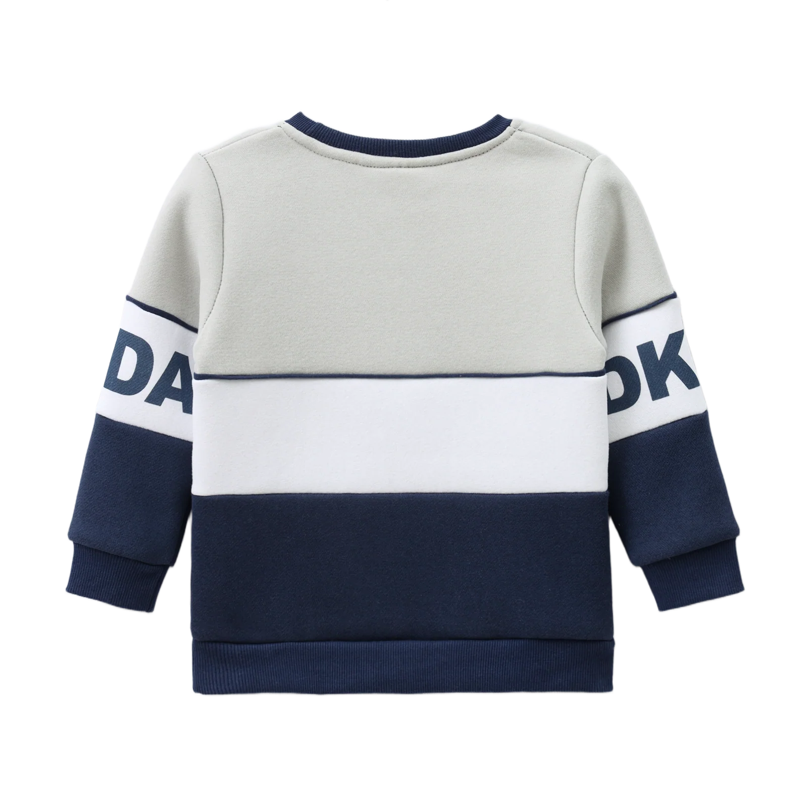 Archie Detailed Crew - Navy/Oat - Image 7