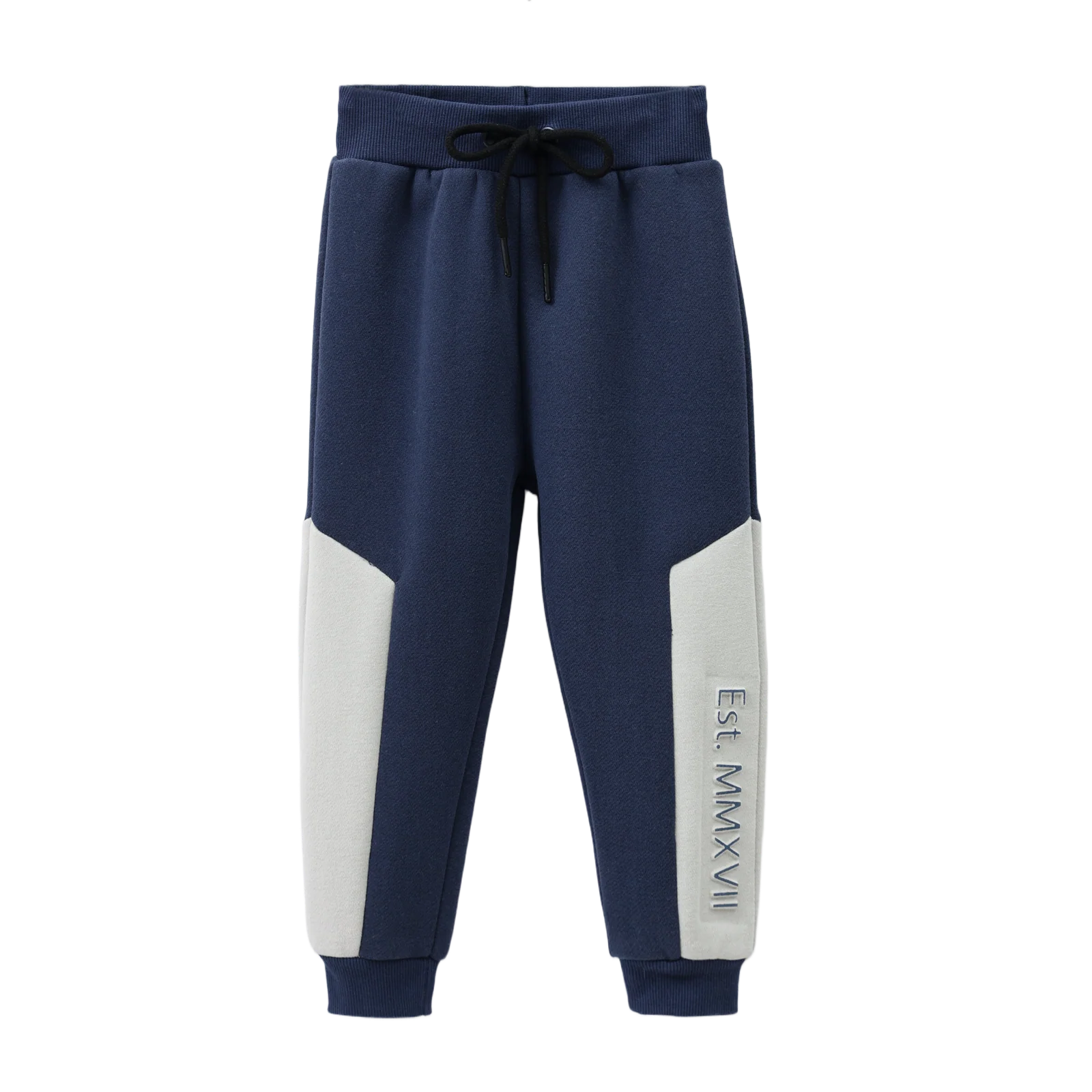 Archie Panel Trackpants - Navy/Oat - Image 5