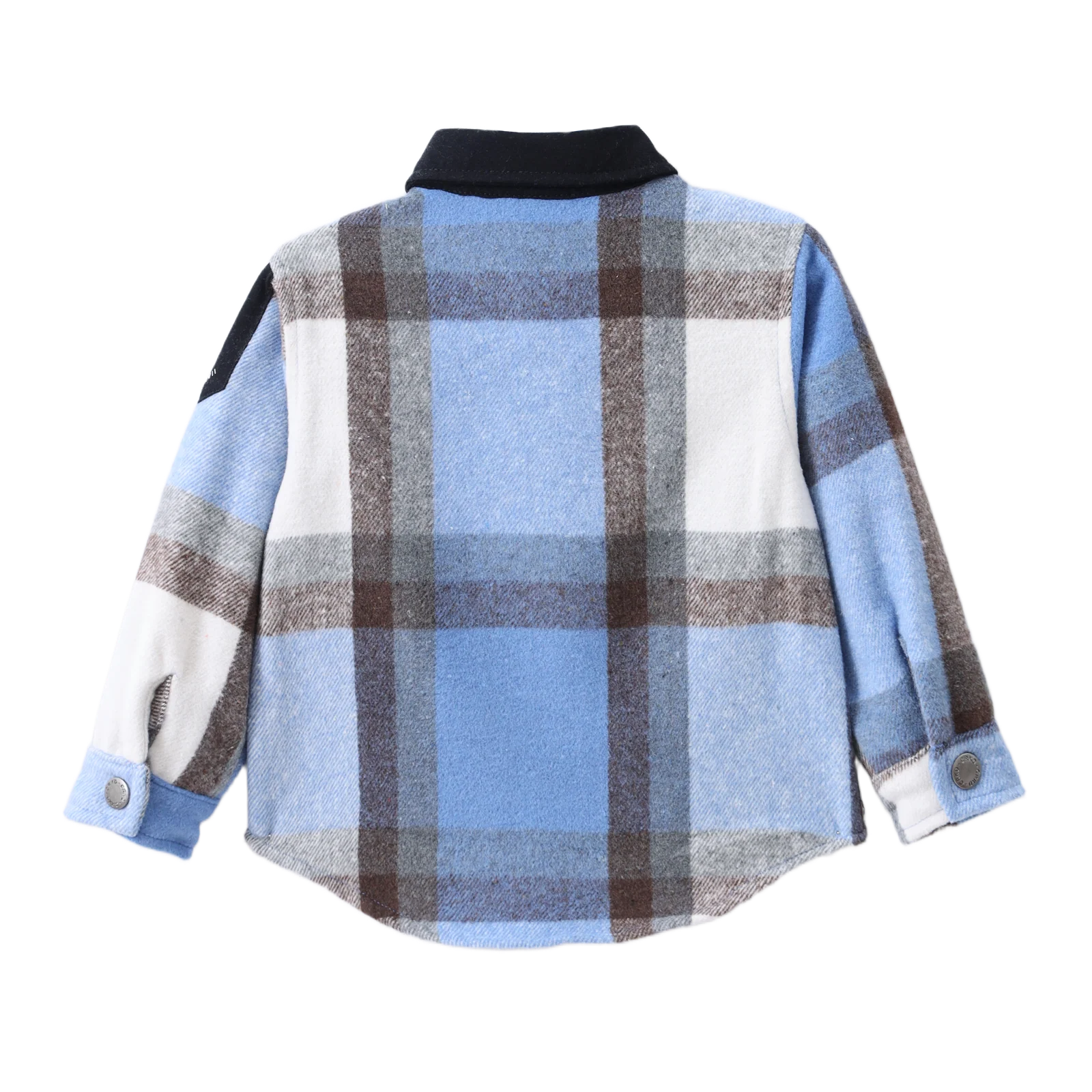 Archie Shirt Jacket - Navy Check - Image 7