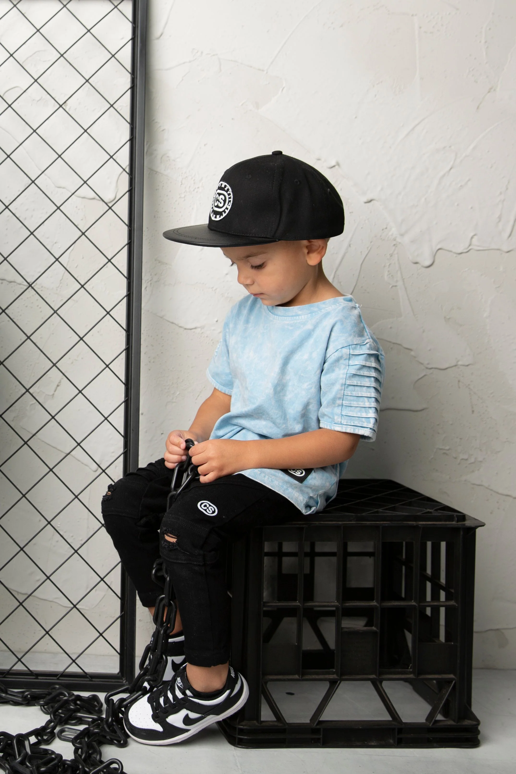 Ash Detailed Tee - Ice Blue - Image 3