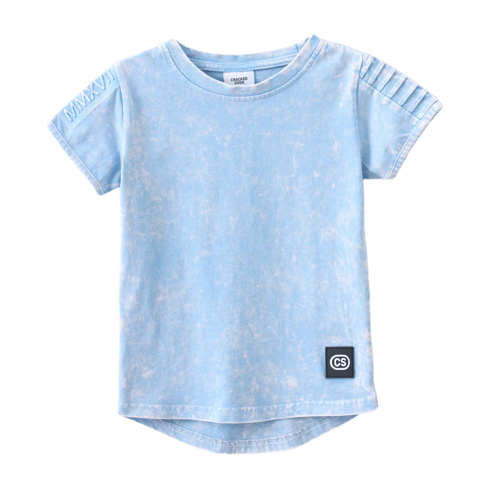 Ash Detailed Tee - Ice Blue - Image 7
