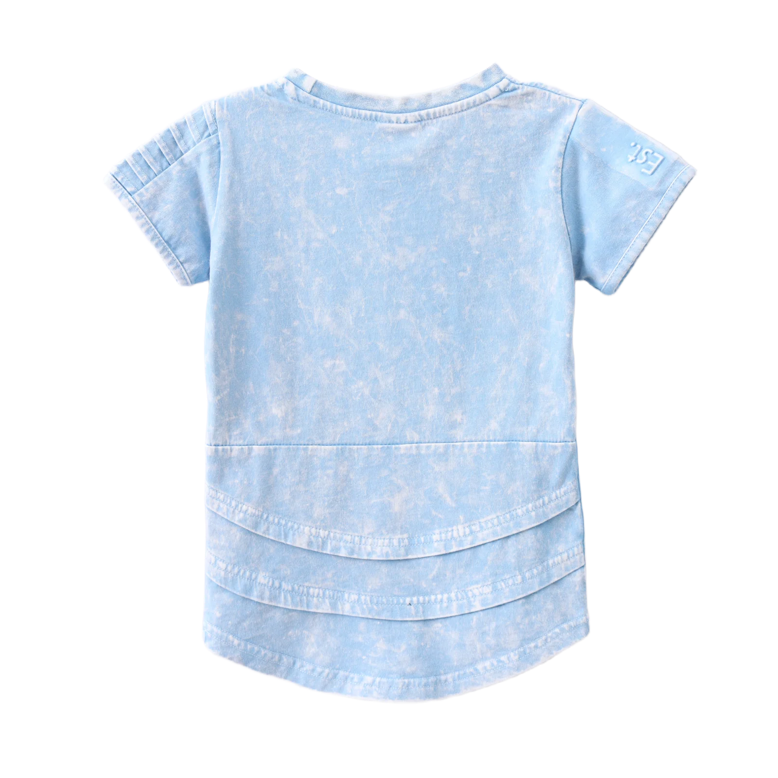Ash Detailed Tee - Ice Blue - Image 8
