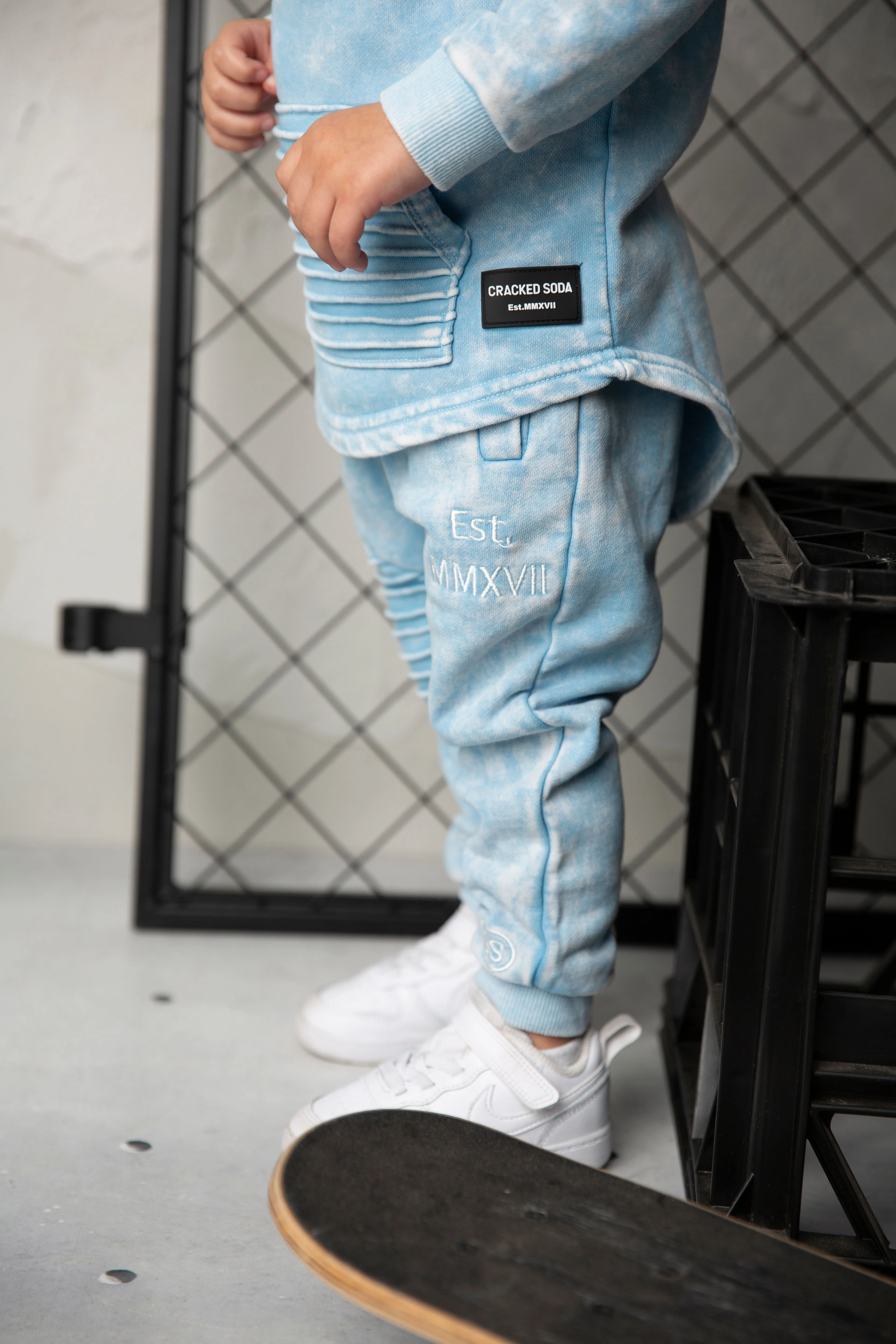 Ash Detailed Trackpants - Ice Blue - Image 2