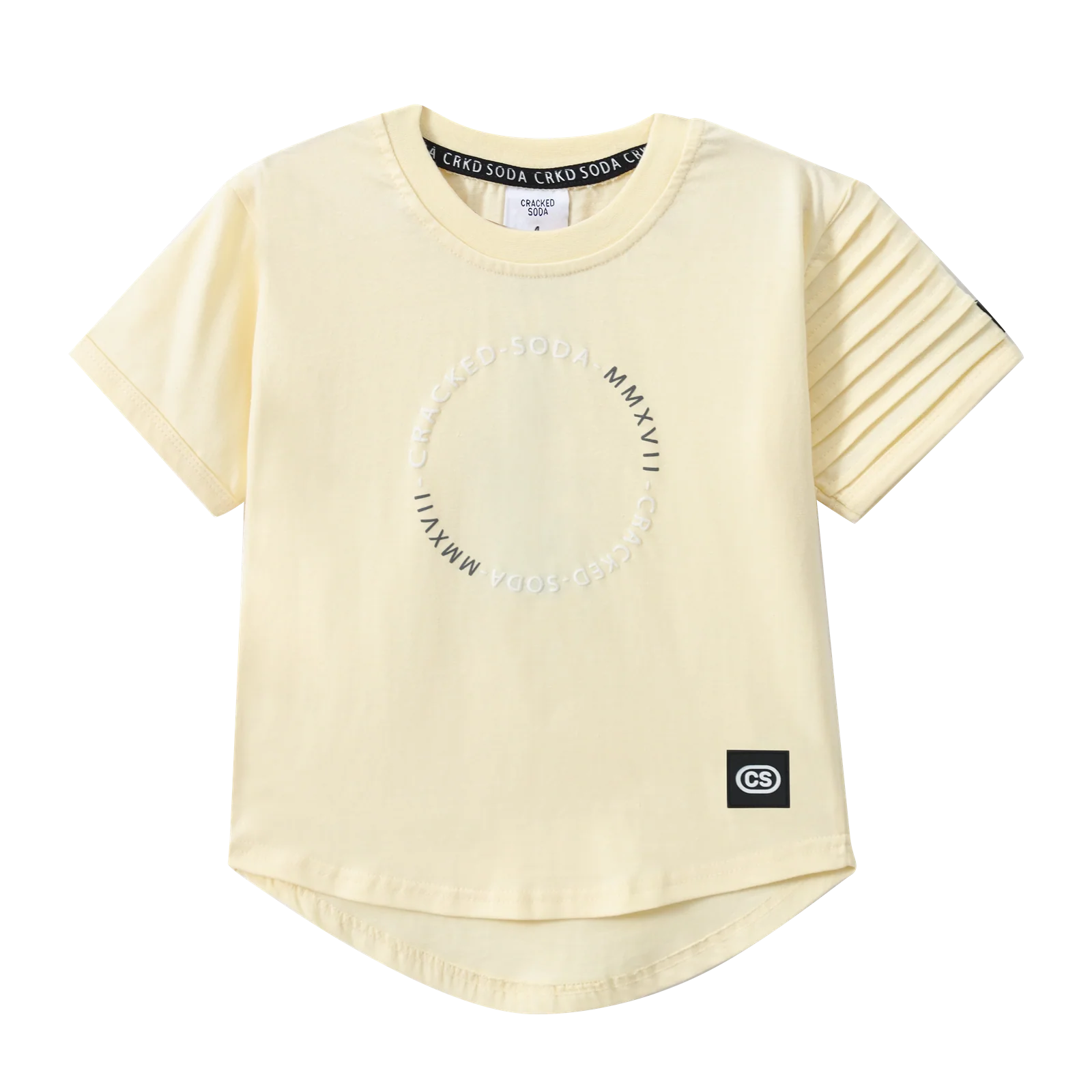 Asher Detailed Sleeve Tee - Sunbeam - Image 4