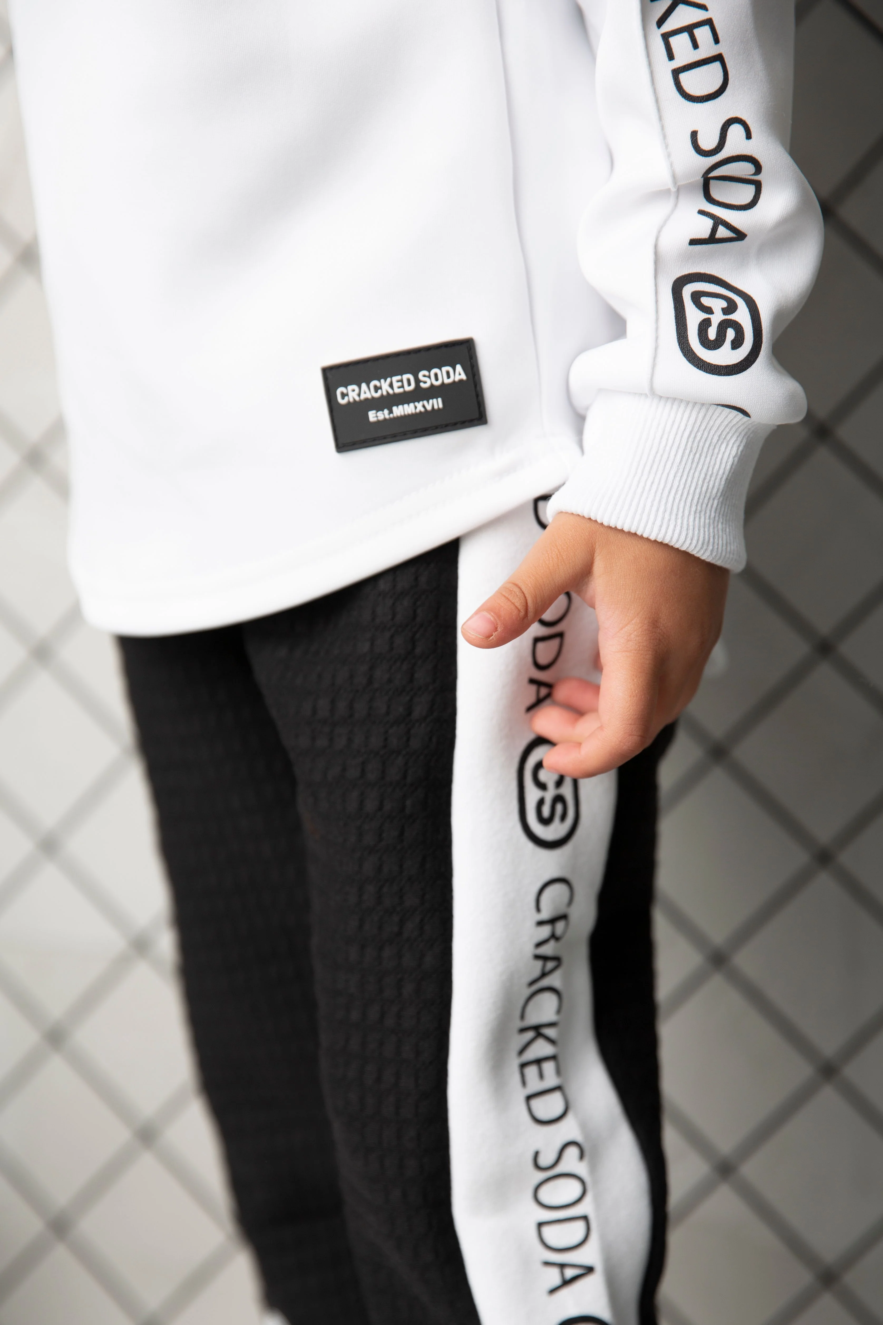 Ashton Textured Black Trackpants - Image 3