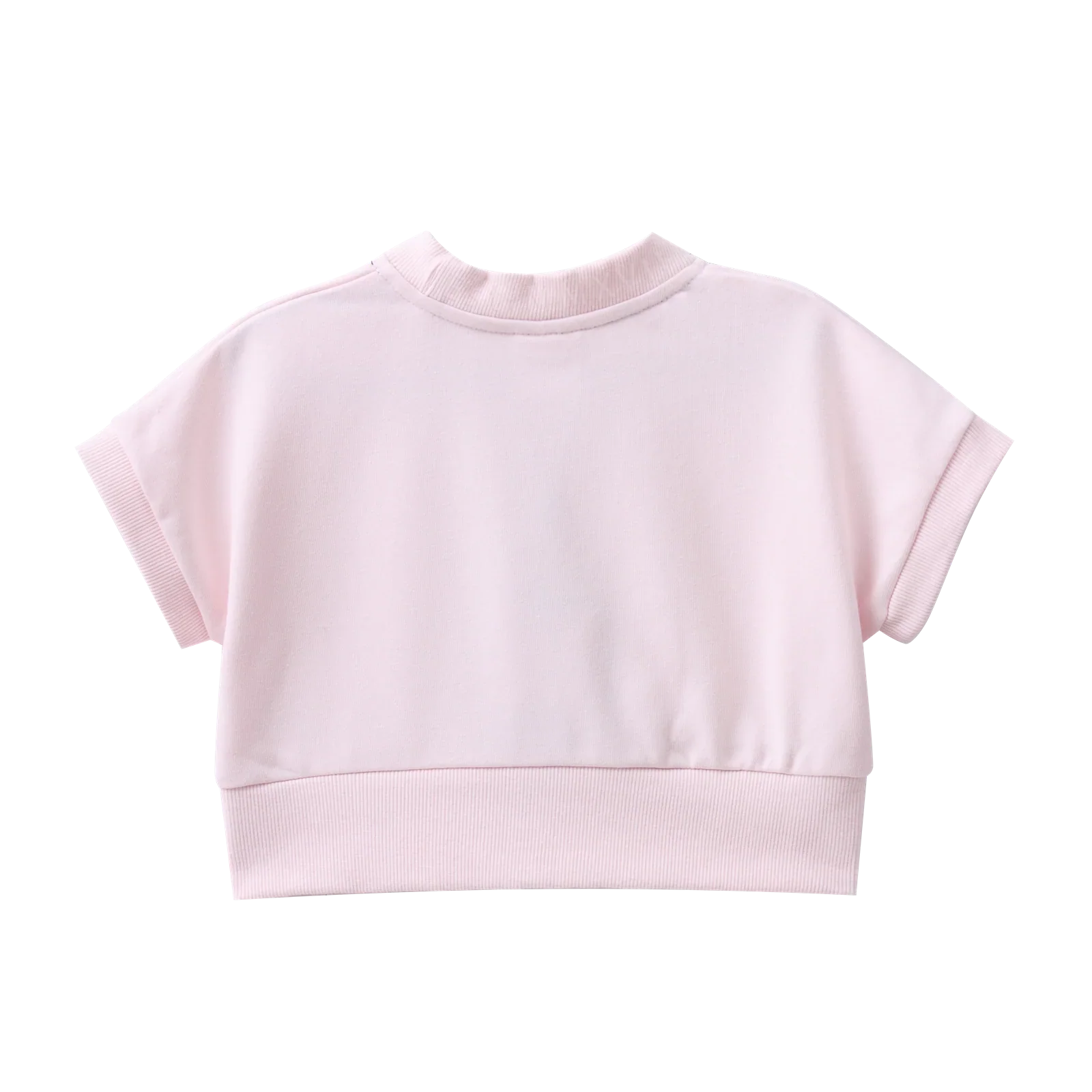 Ava French Terry Tee & Short Set - Pink - Image 7