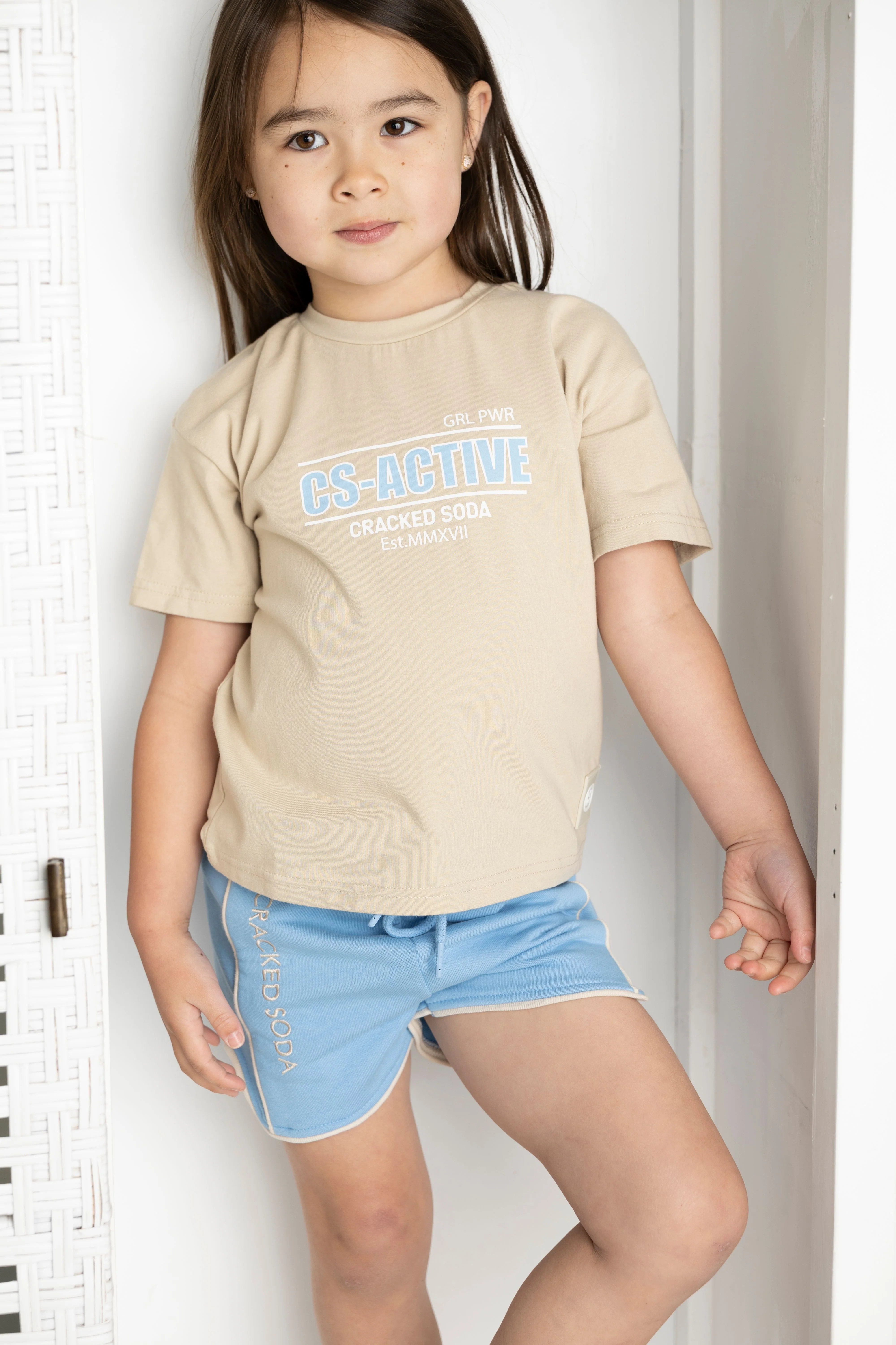 Ava French Terry Short - Blue - Image 2