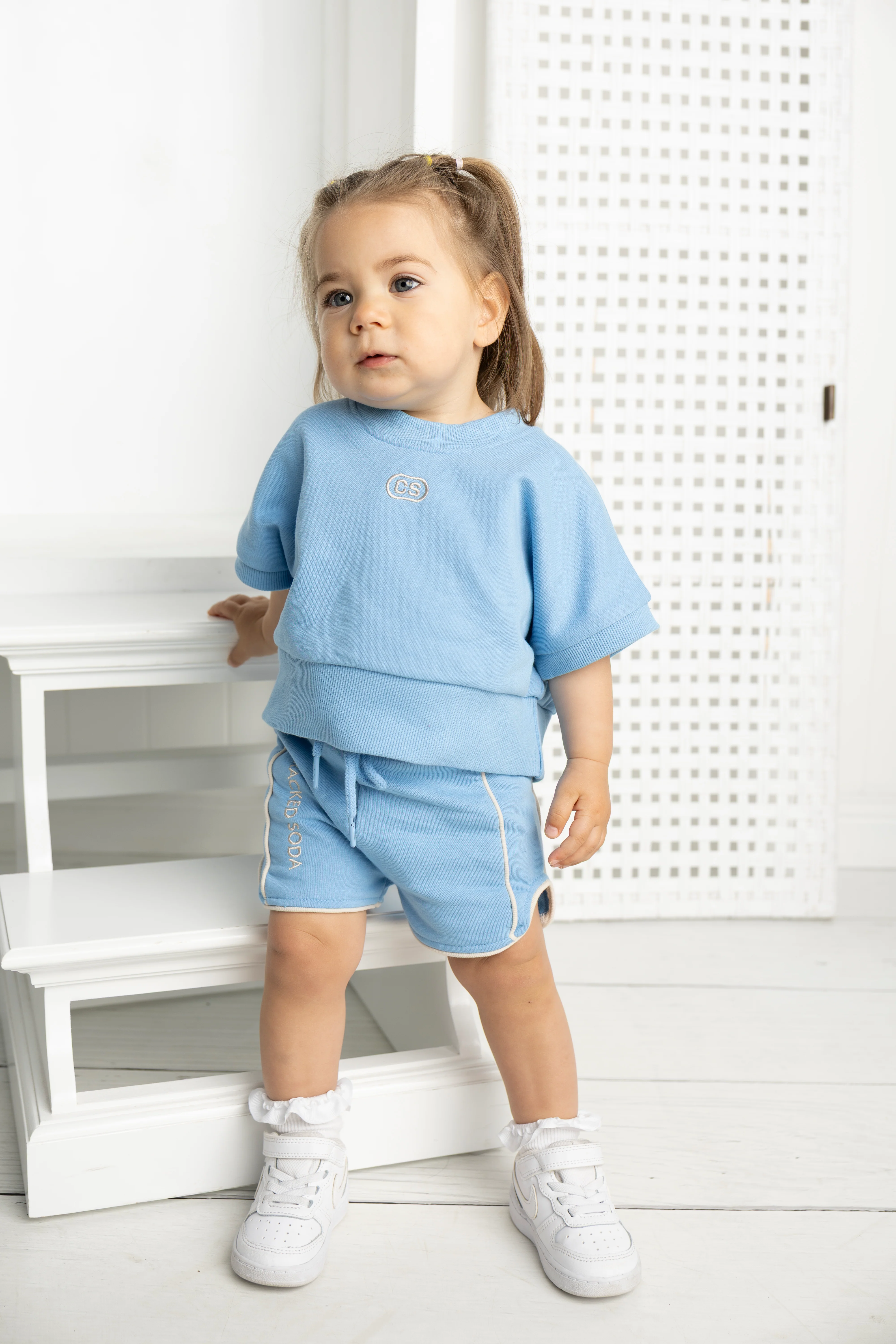 Ava French Terry Tee - Blue