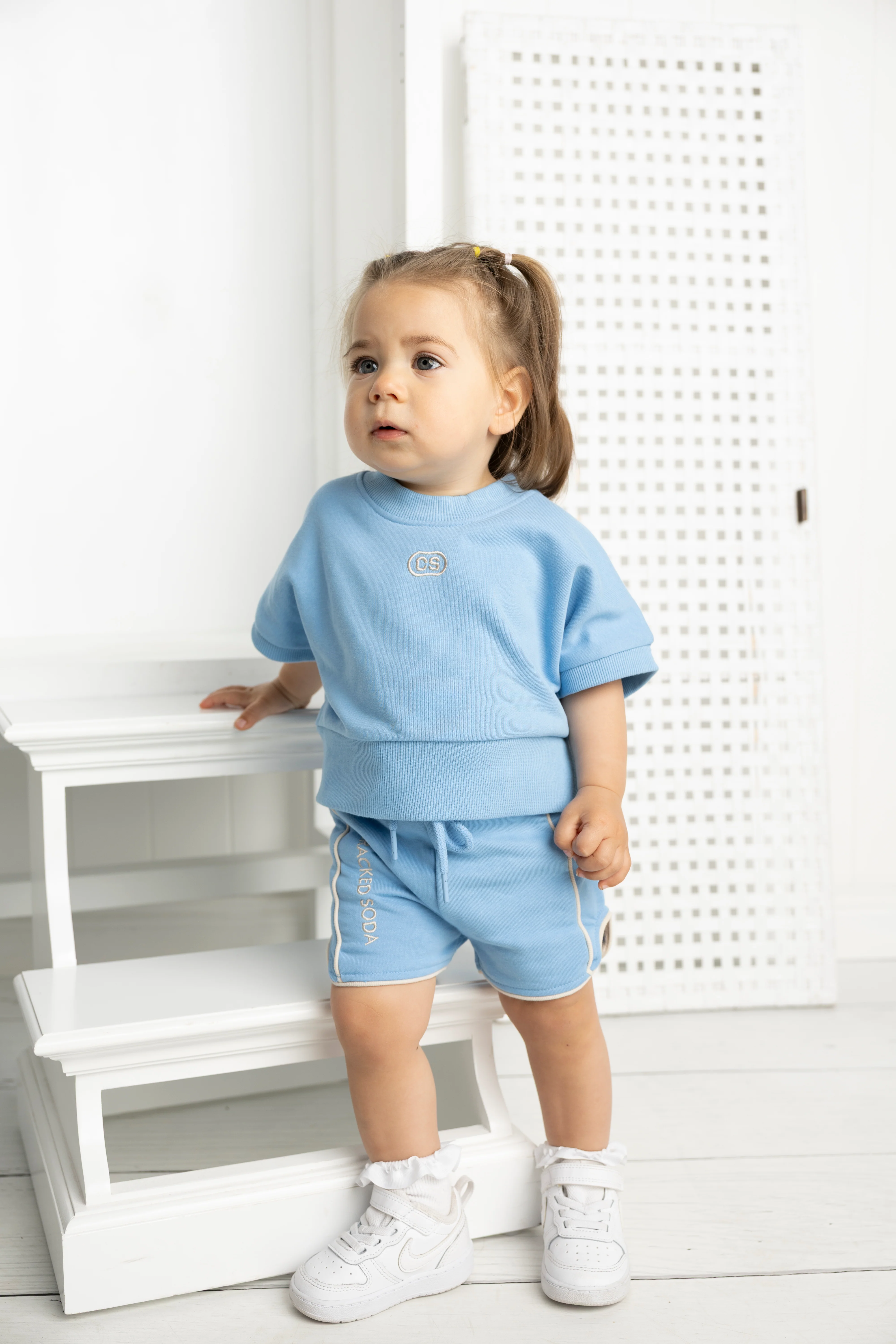 Ava French Terry Tee - Blue - Image 5