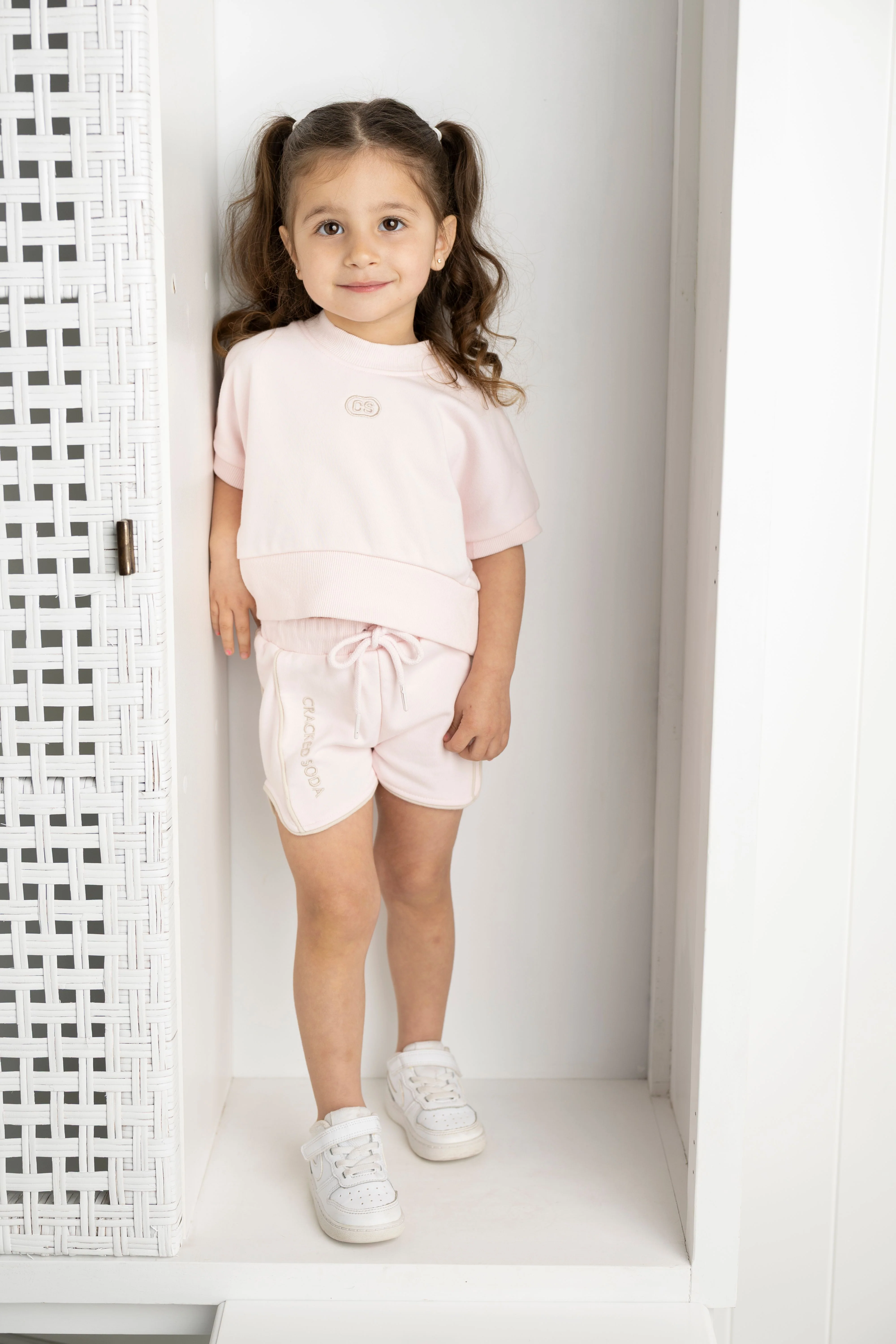 Ava French Terry Tee - Pink
