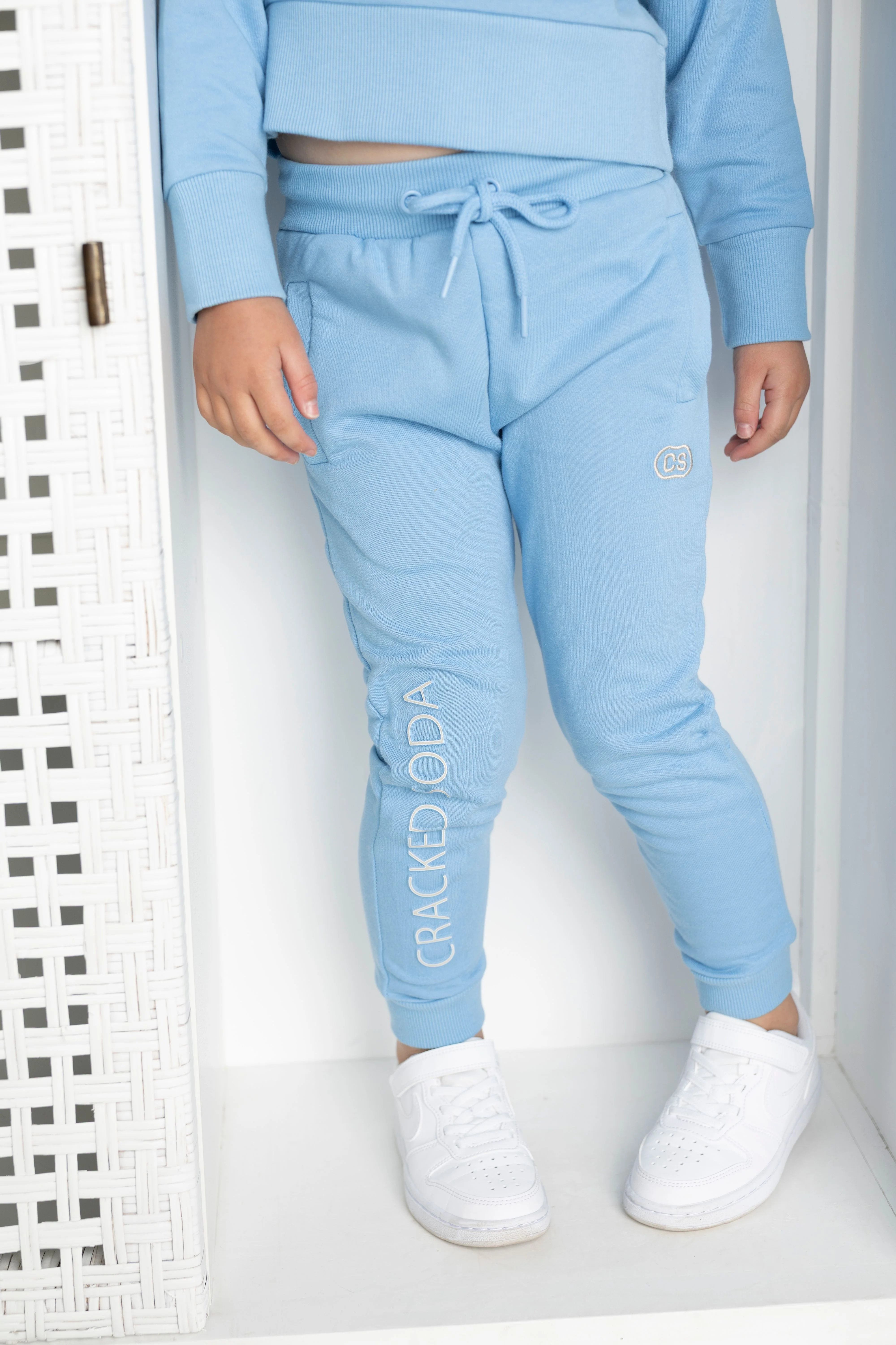 Ava French Terry Trackpants - Blue - Image 3