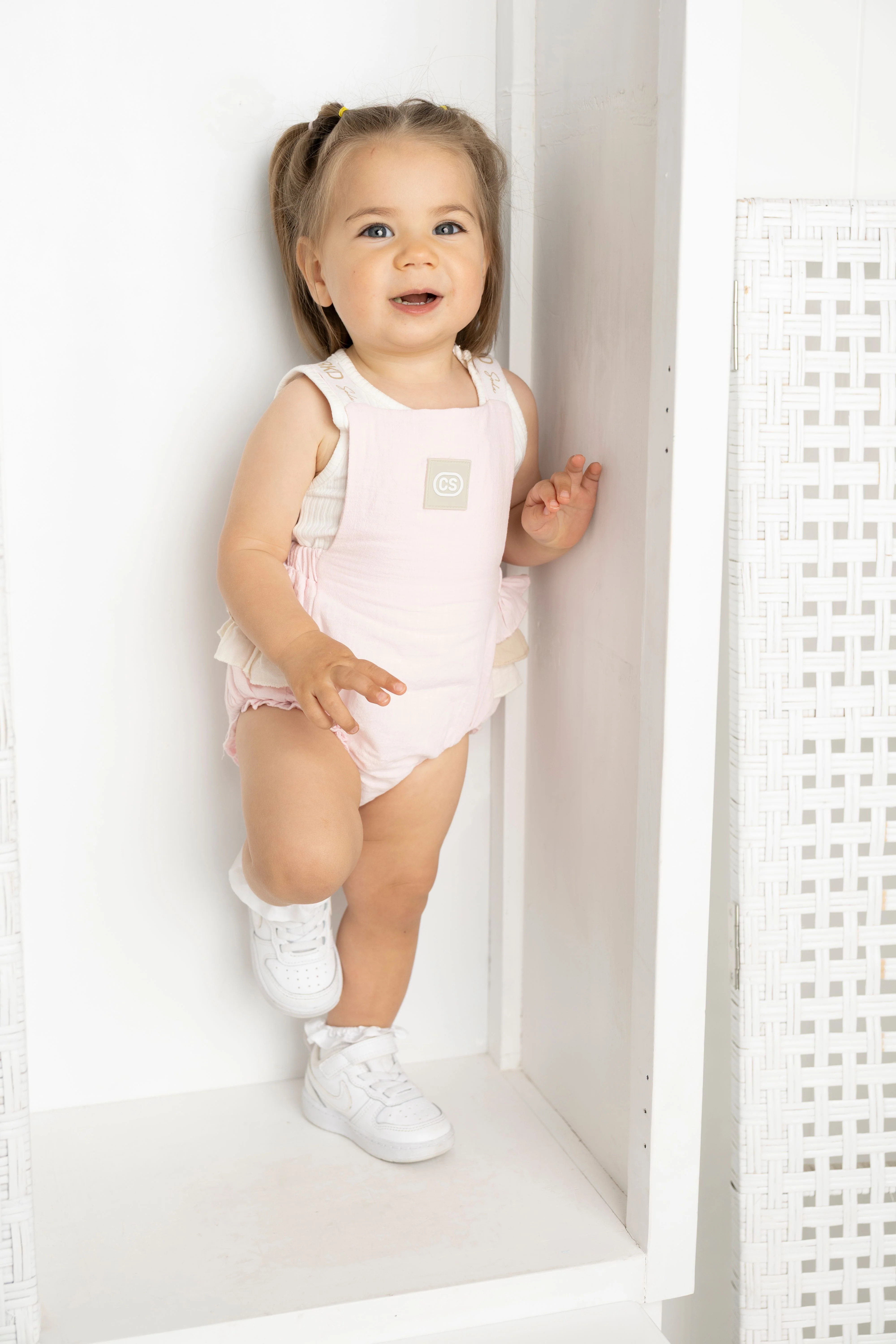 Ava Frill Detail Playsuit - Pink - Image 6