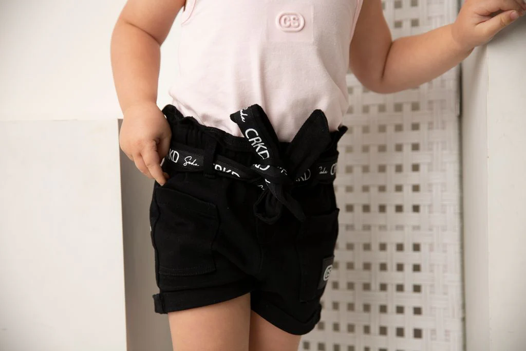 Brooke CS High Waisted Shorts - Black - Image 3