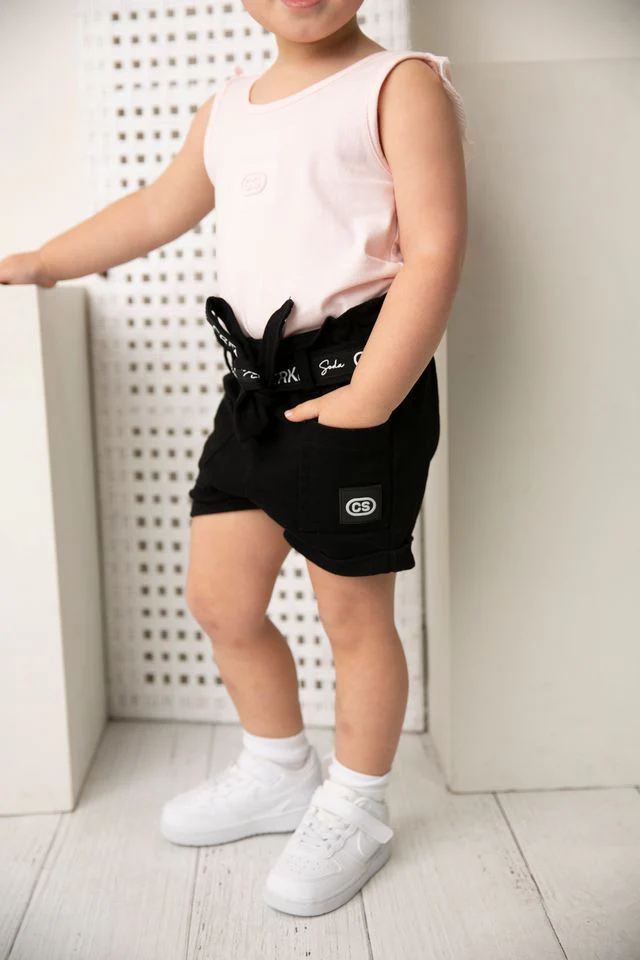 Brooke CS High Waisted Shorts - Black - Image 4