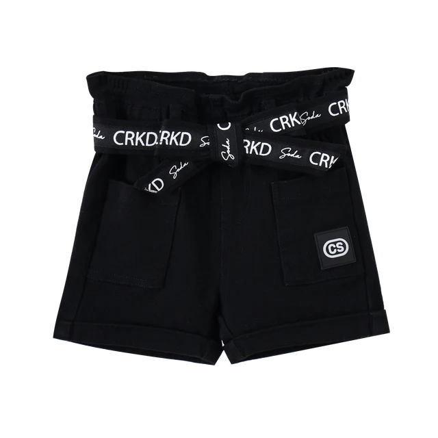 Brooke CS High Waisted Shorts - Black - Image 5