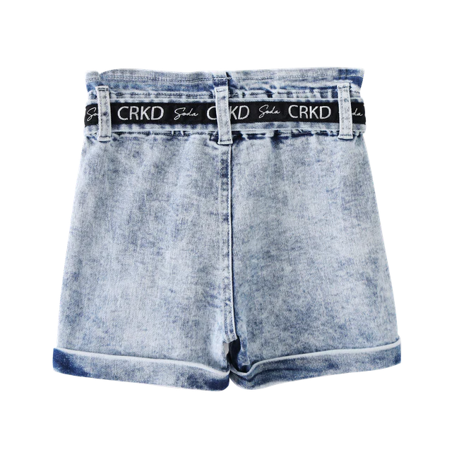 Brooke CS High Waisted Shorts - Blue - Image 6