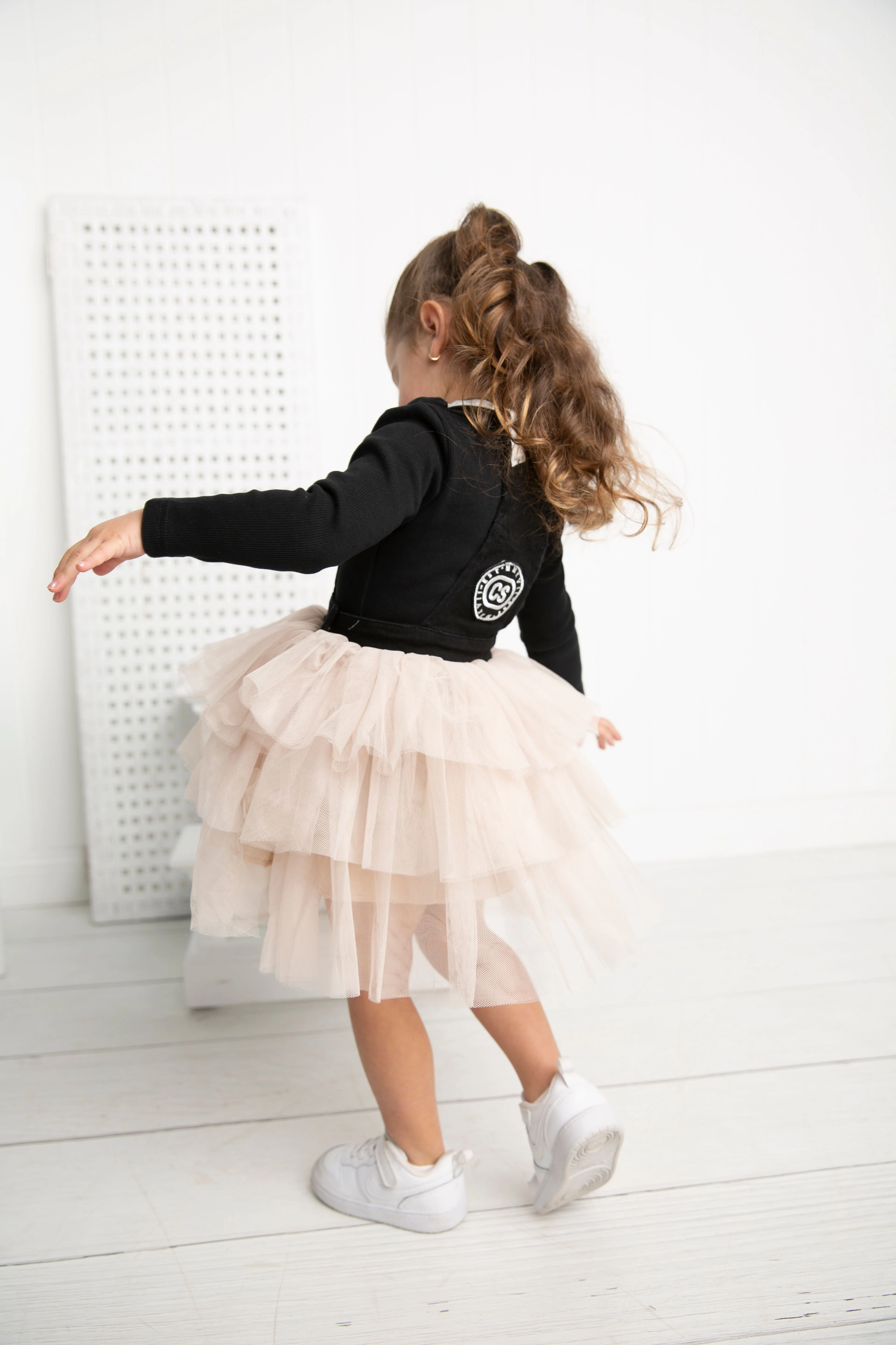 Brooke Pinafore Tutu - Black/Beige - Image 4