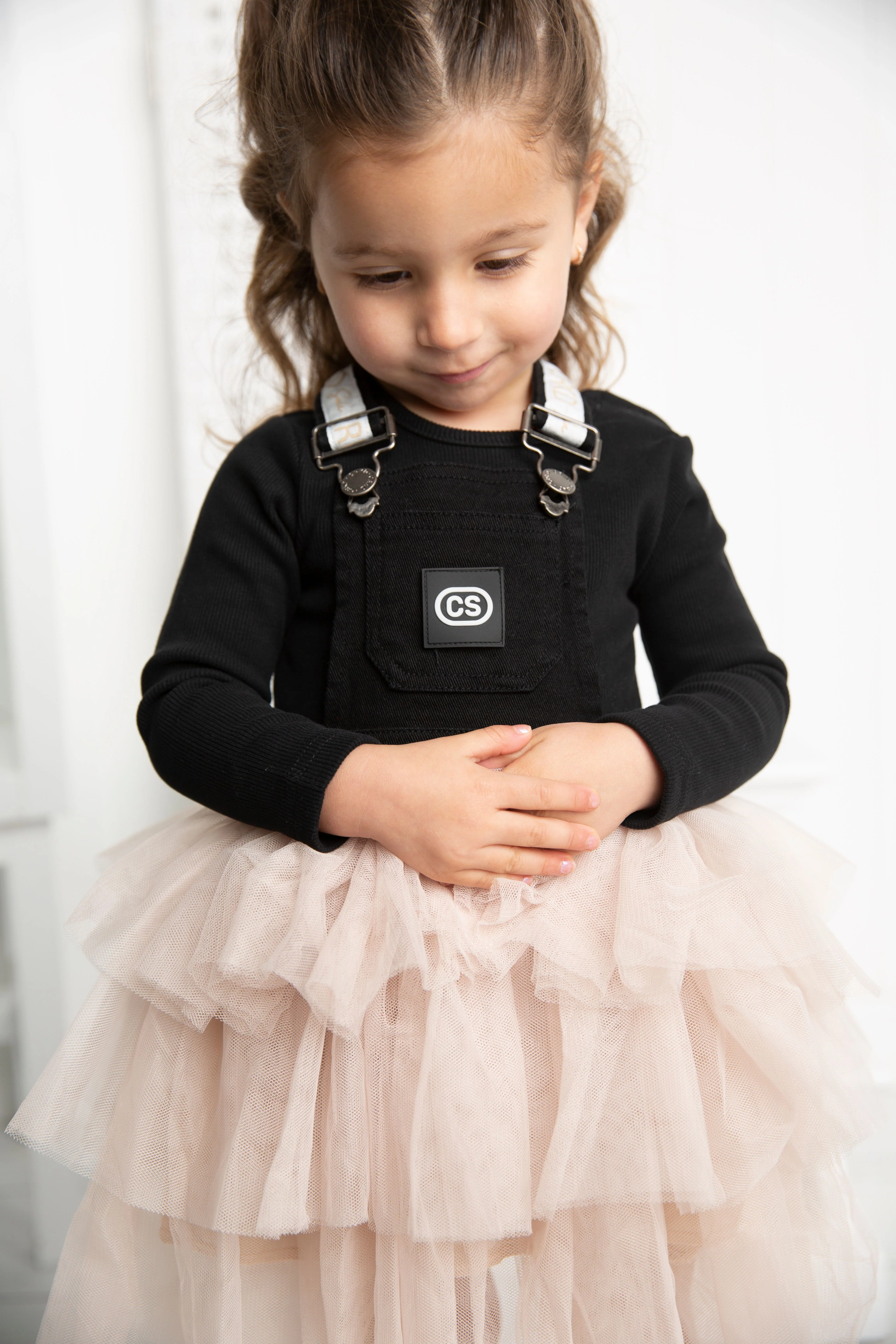 Brooke Pinafore Tutu - Black/Beige - Image 5