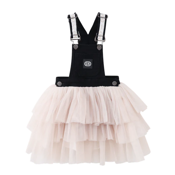 Brooke Pinafore Tutu - Black/Beige - Image 6