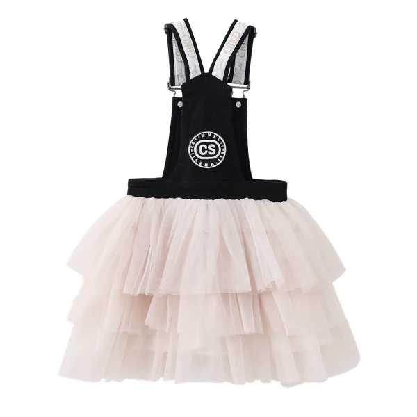 Brooke Pinafore Tutu - Black/Beige - Image 7