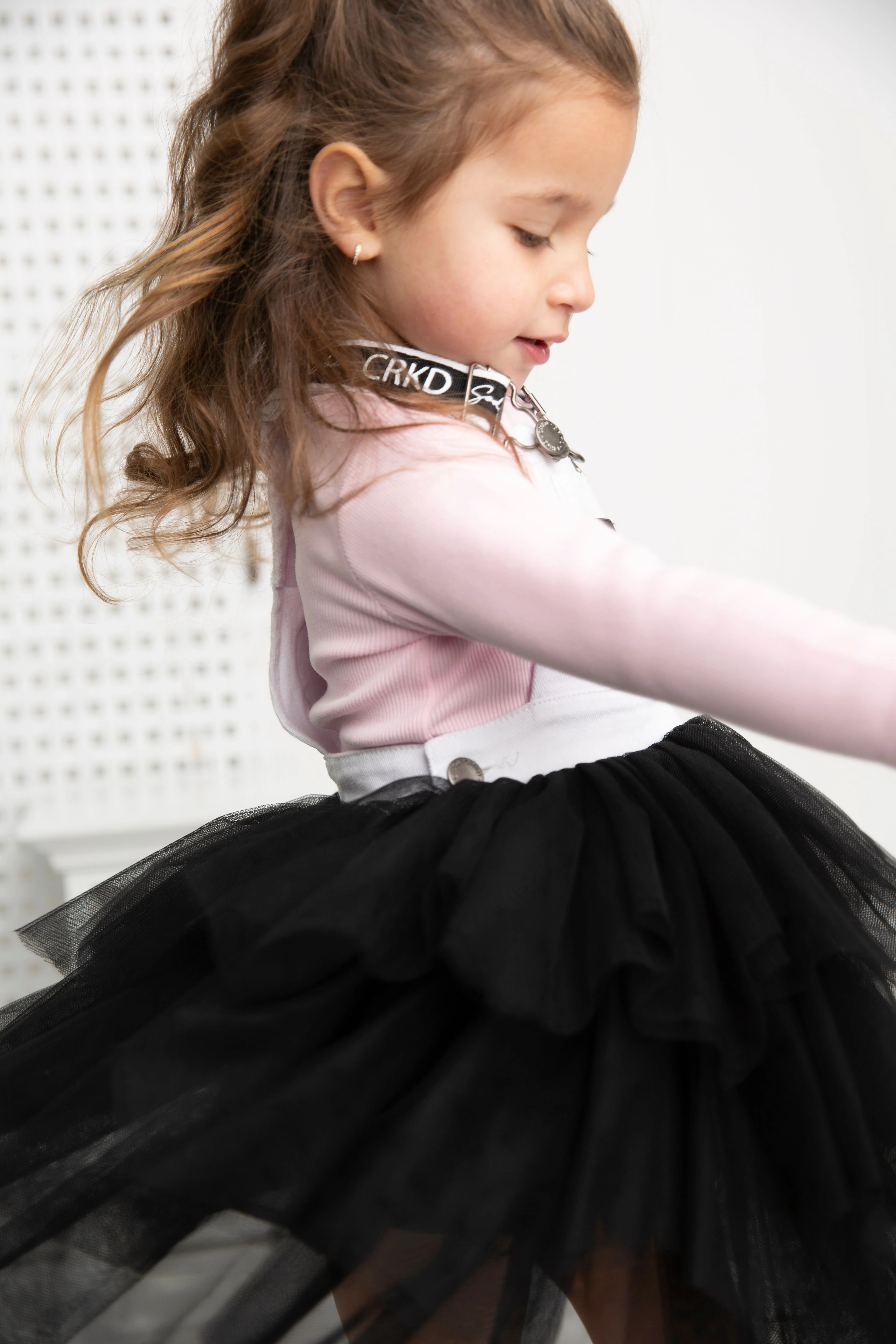 Brooke Pinafore Tutu - White/Black - Image 4