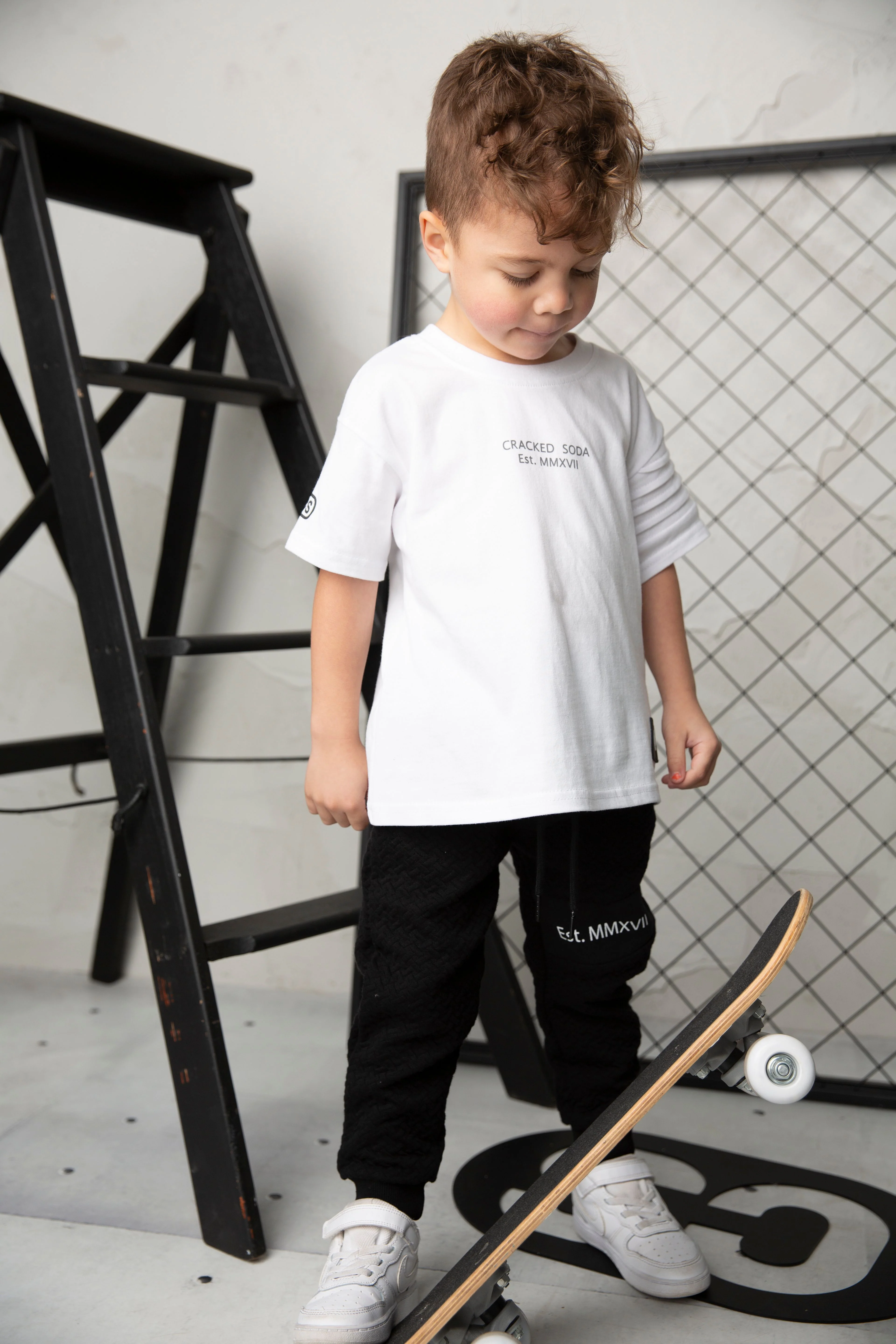 Carter Detailed Sleeve Tee - White - Image 4