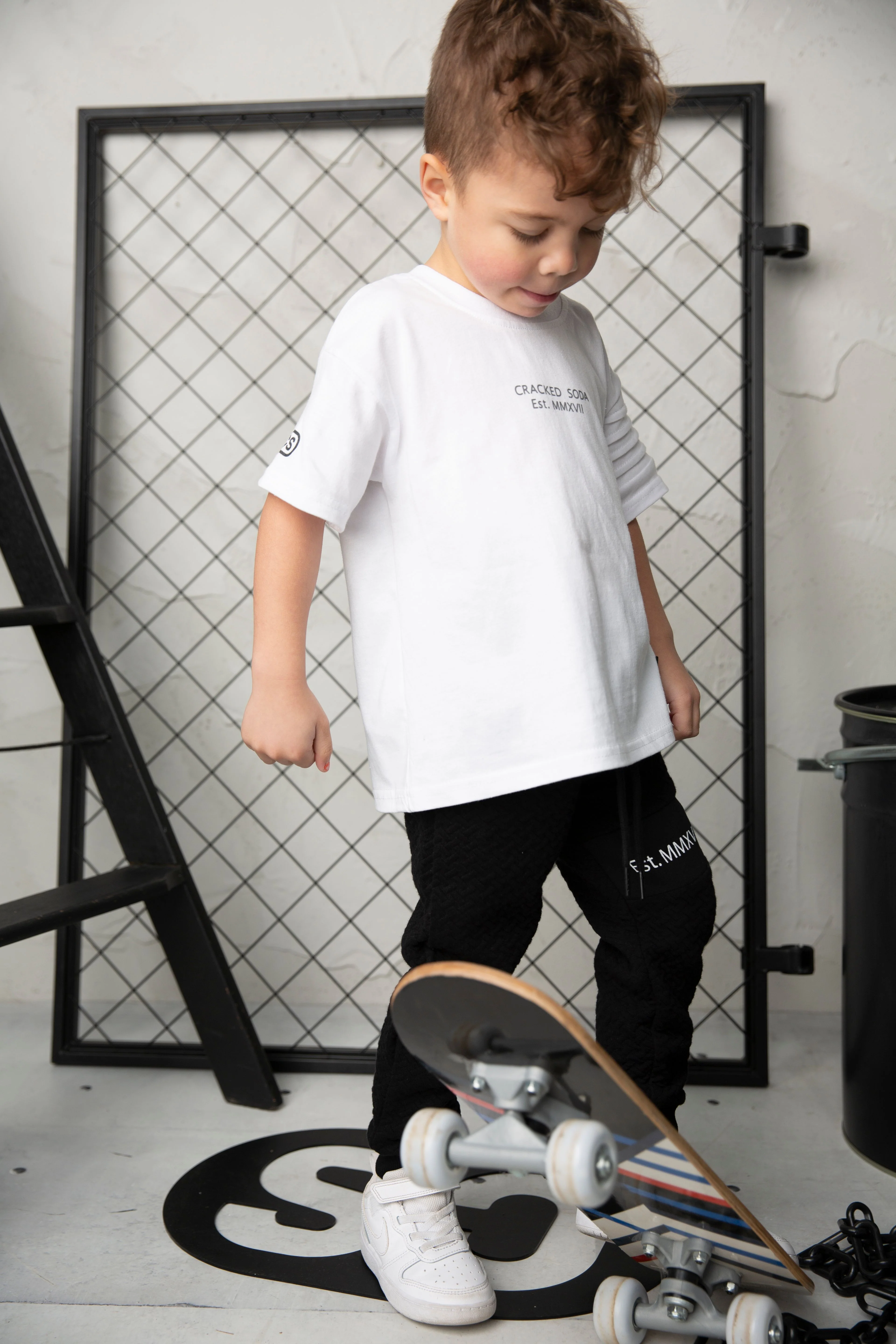 Carter Detailed Sleeve Tee - White - Image 5