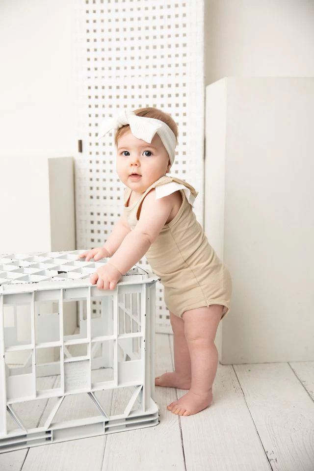 Casey Frill Bodysuit - Beige - Image 3