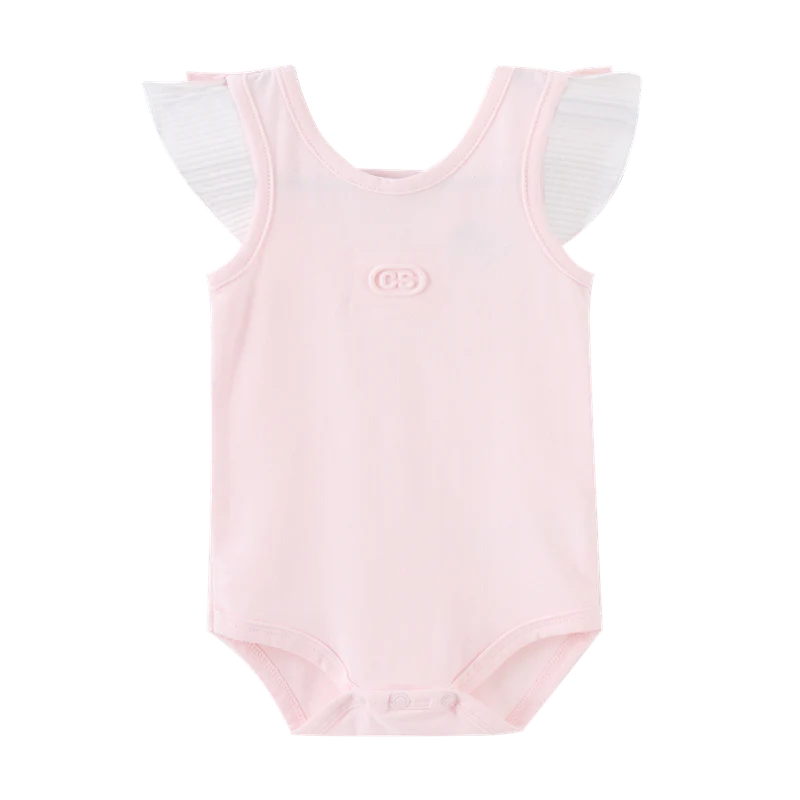 Casey Frill Bodysuit - Soft Pink