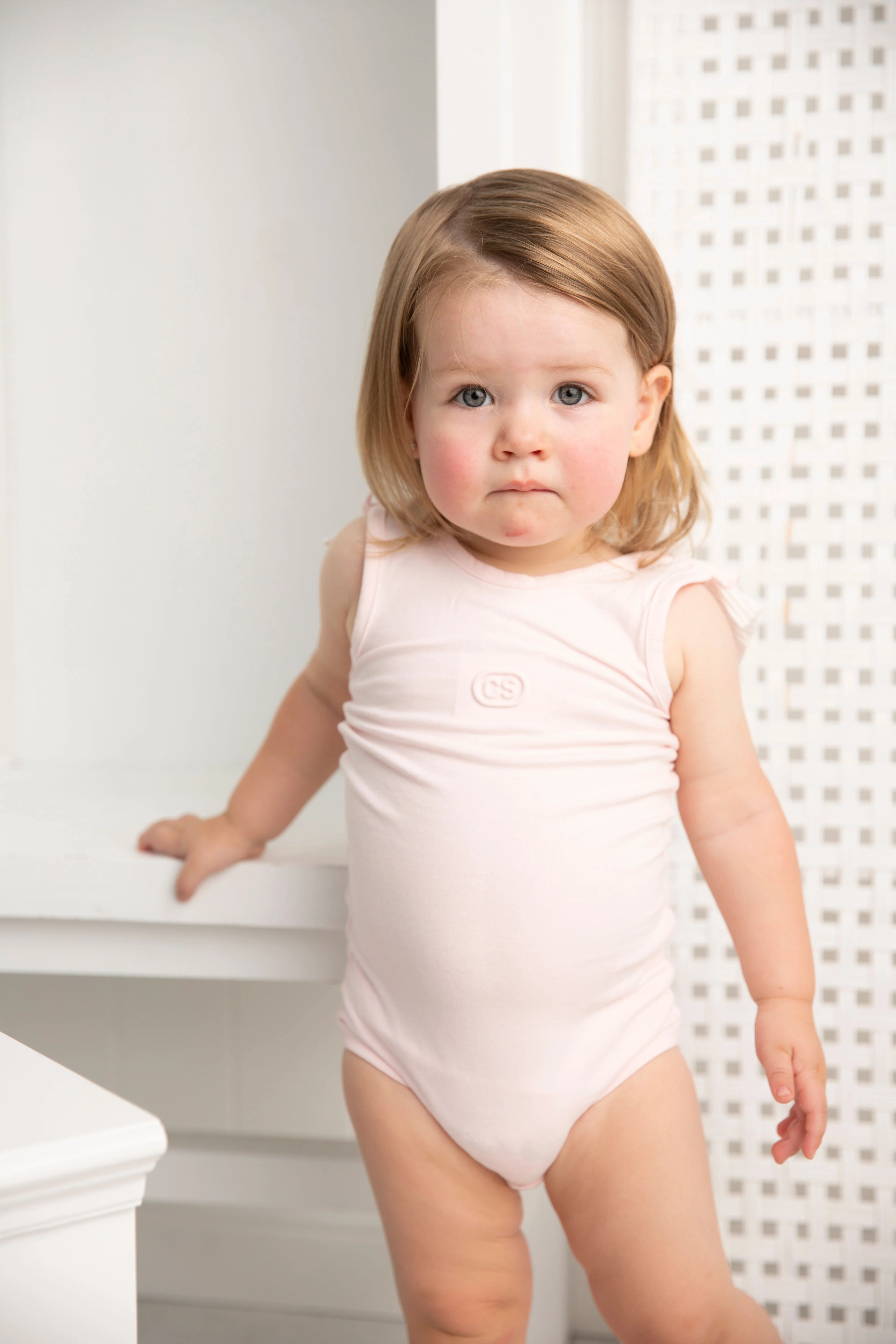 Casey Frill Bodysuit - Soft Pink - Image 3