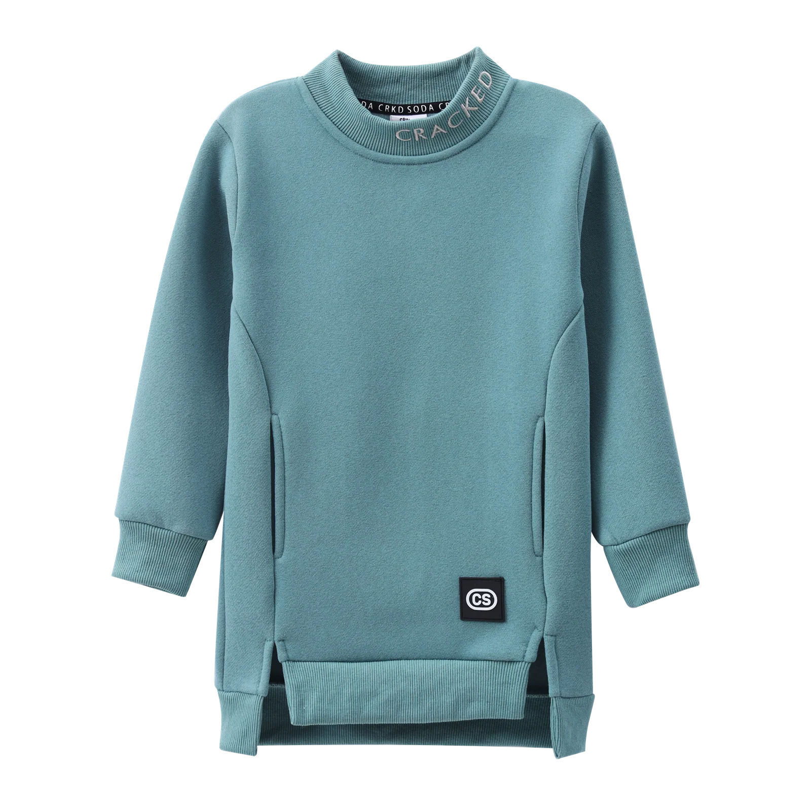 Charlie Detailed Crew Dress - Fern - Image 4