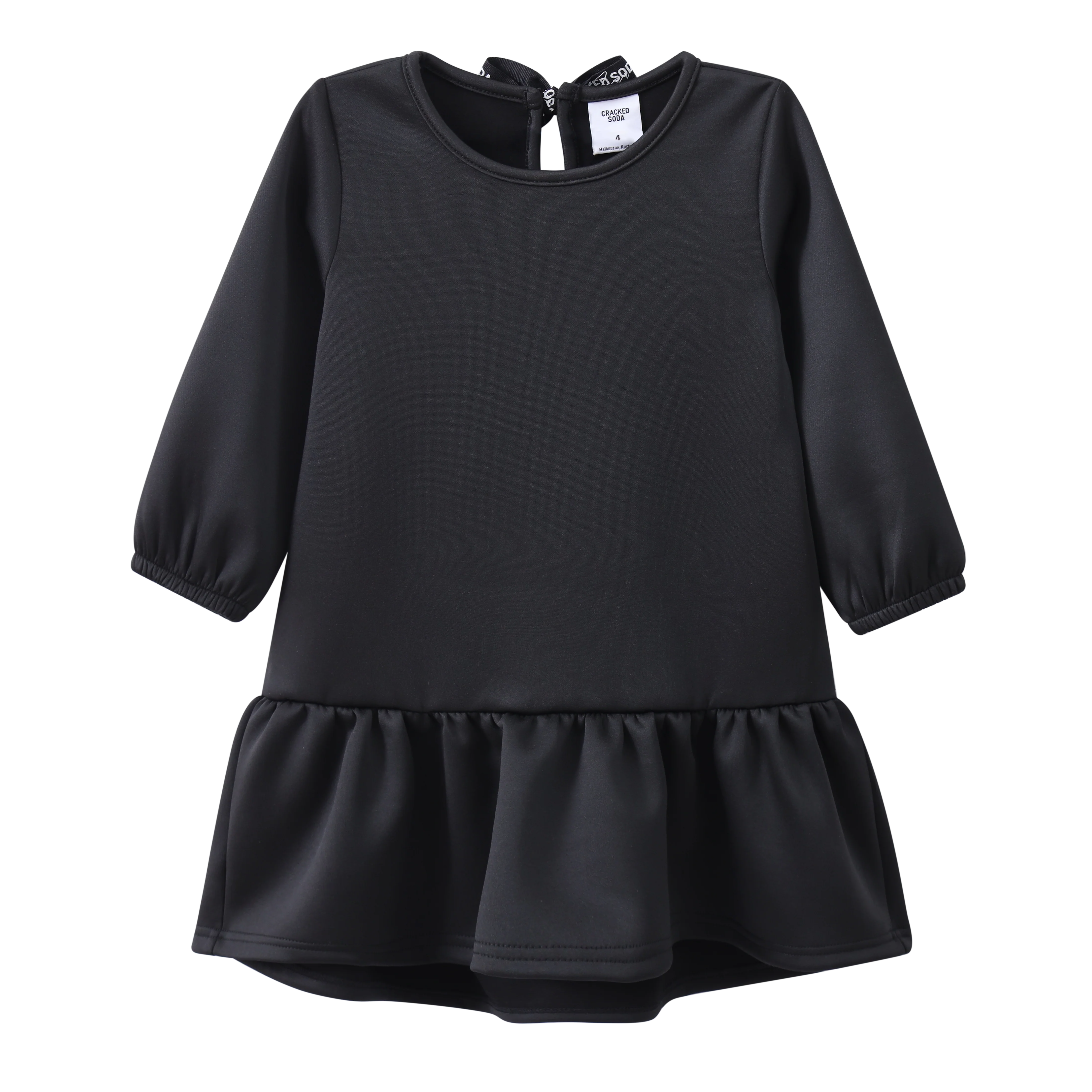 Cleo Detailed Black Dress - Image 6