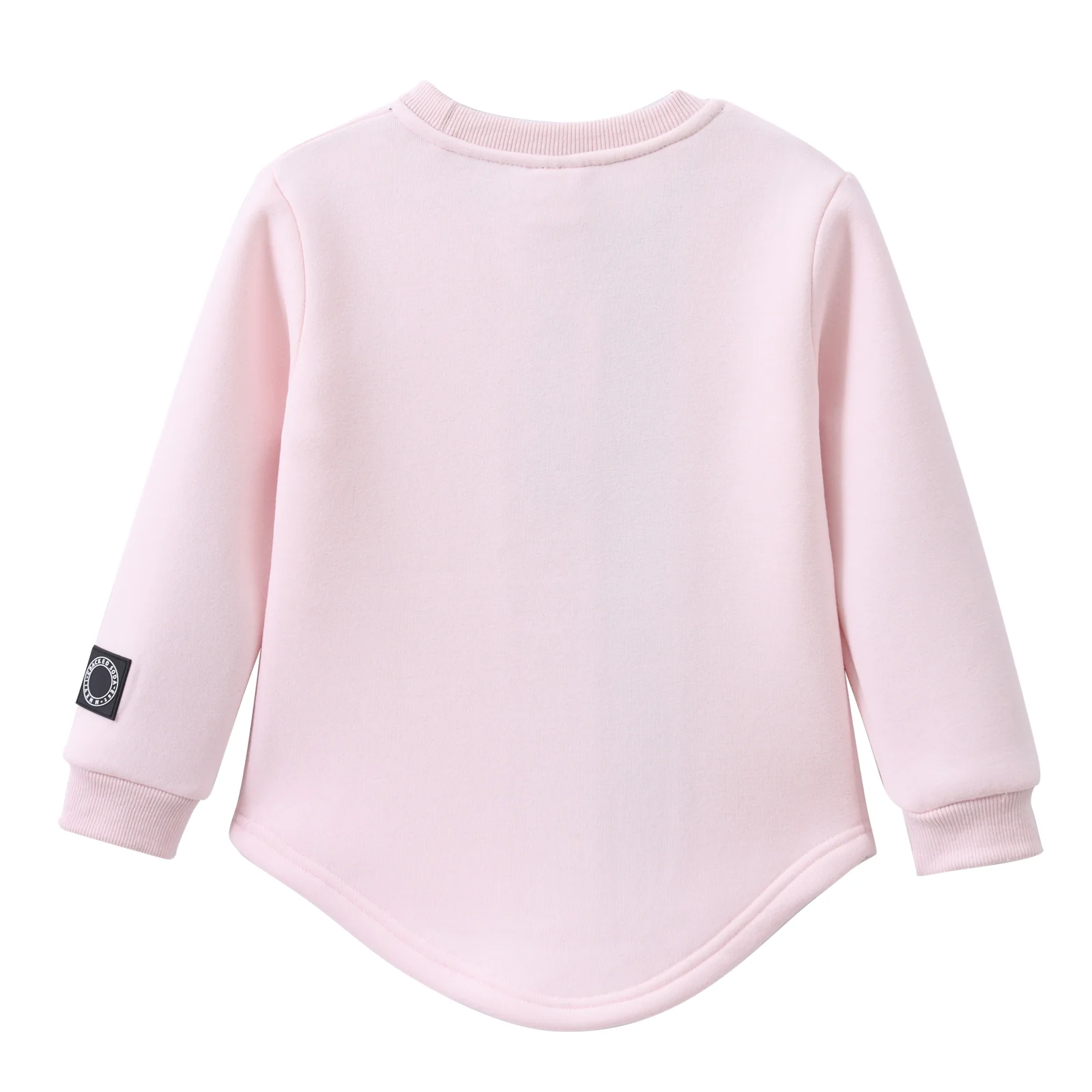 Cleo Detailed Embossed  Fleece Crew - Pink - Image 5