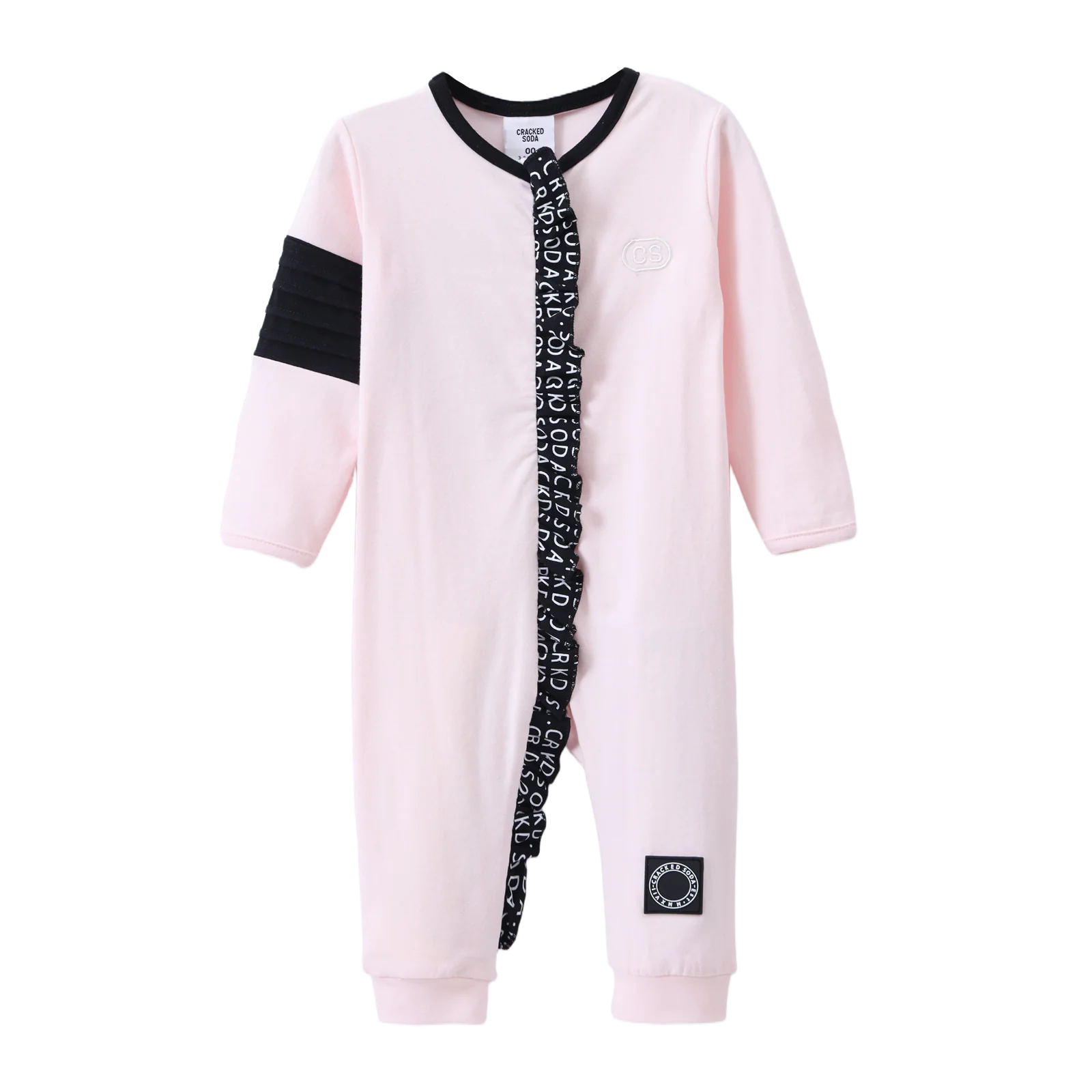 Cleo Detailed Frill Romper - Pink - Image 5