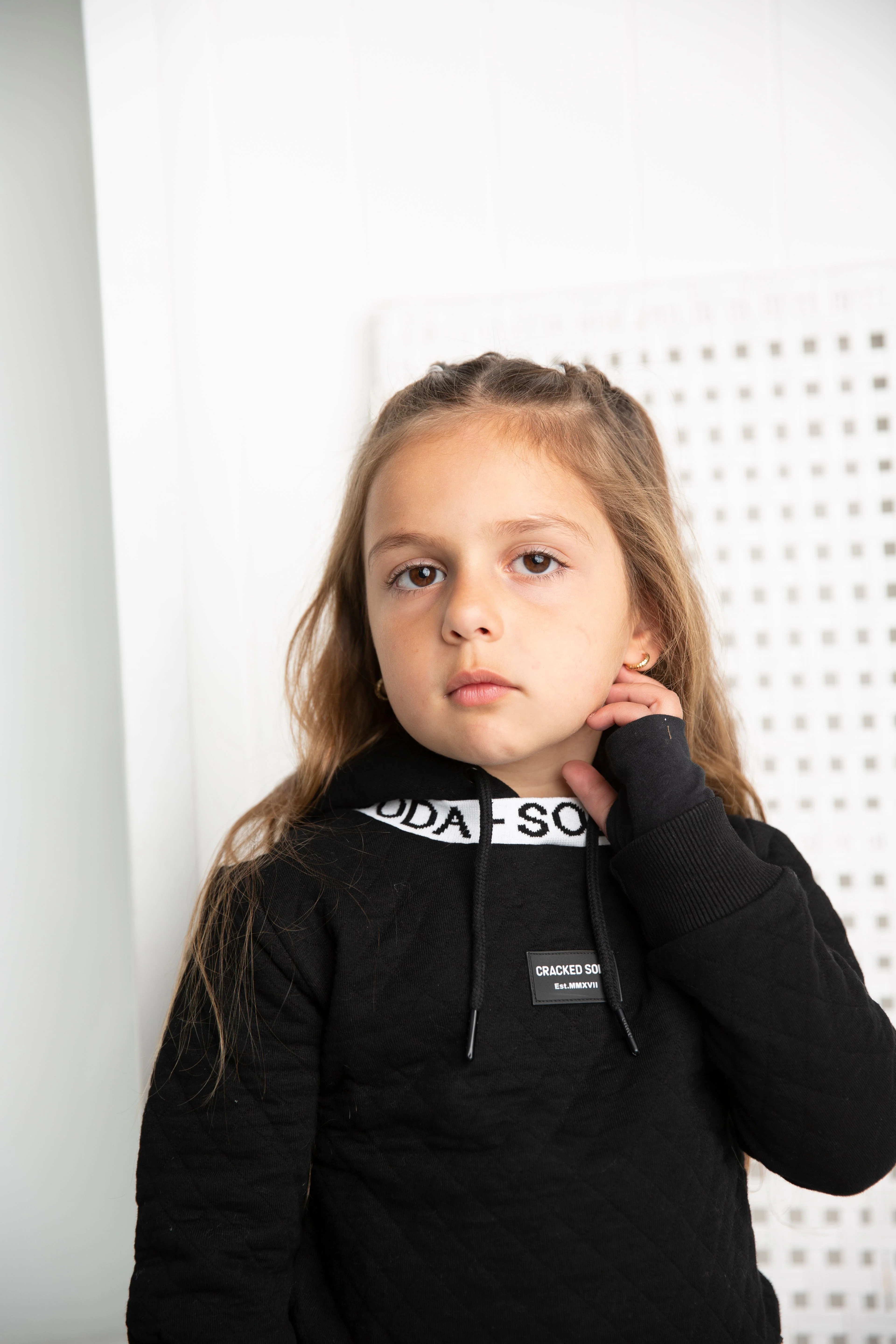 Cleo Detailed Hoodie - Black - Image 4