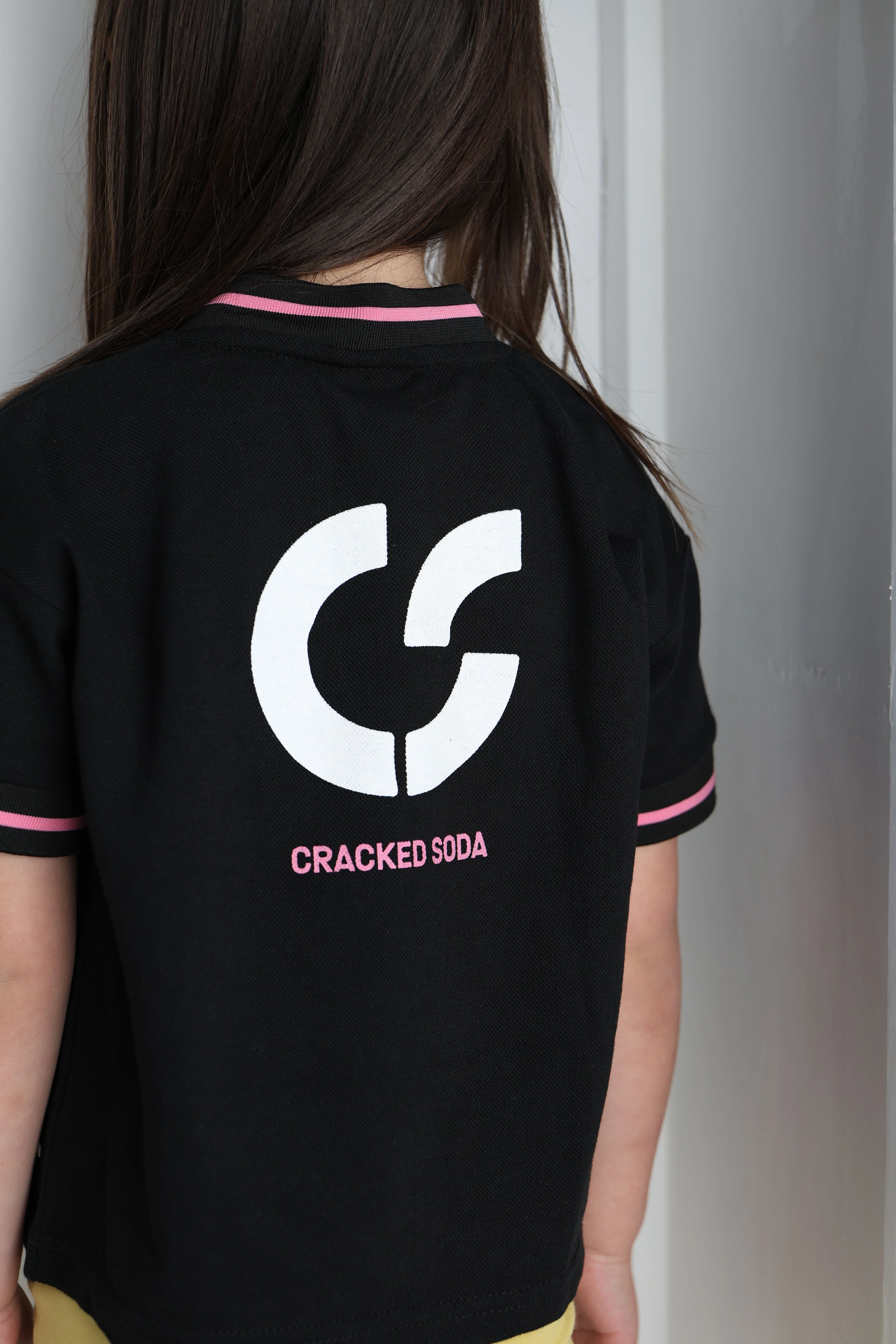 Clover Jersey Detail Tee - Black - Image 3