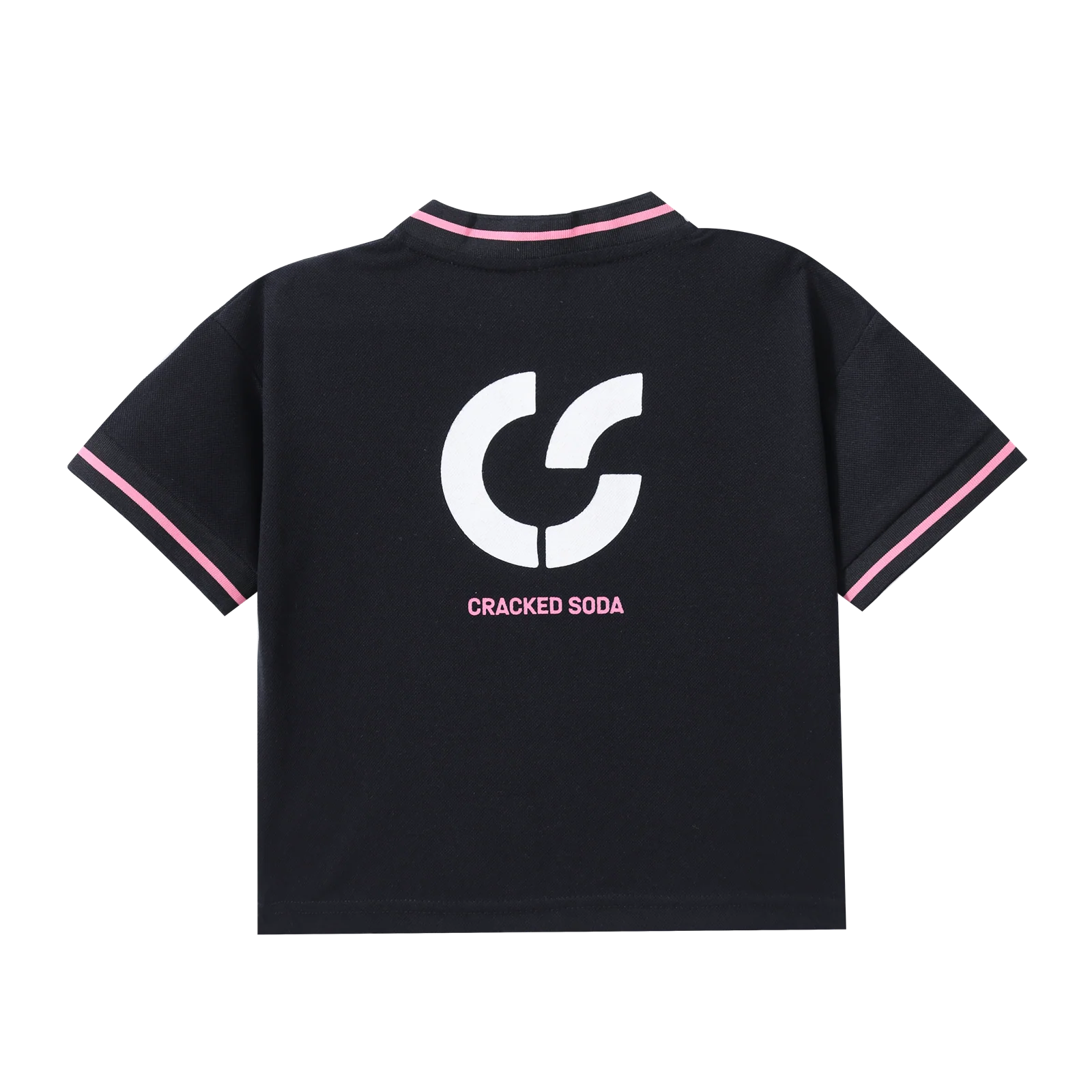 Clover Jersey Detail Tee - Black - Image 5