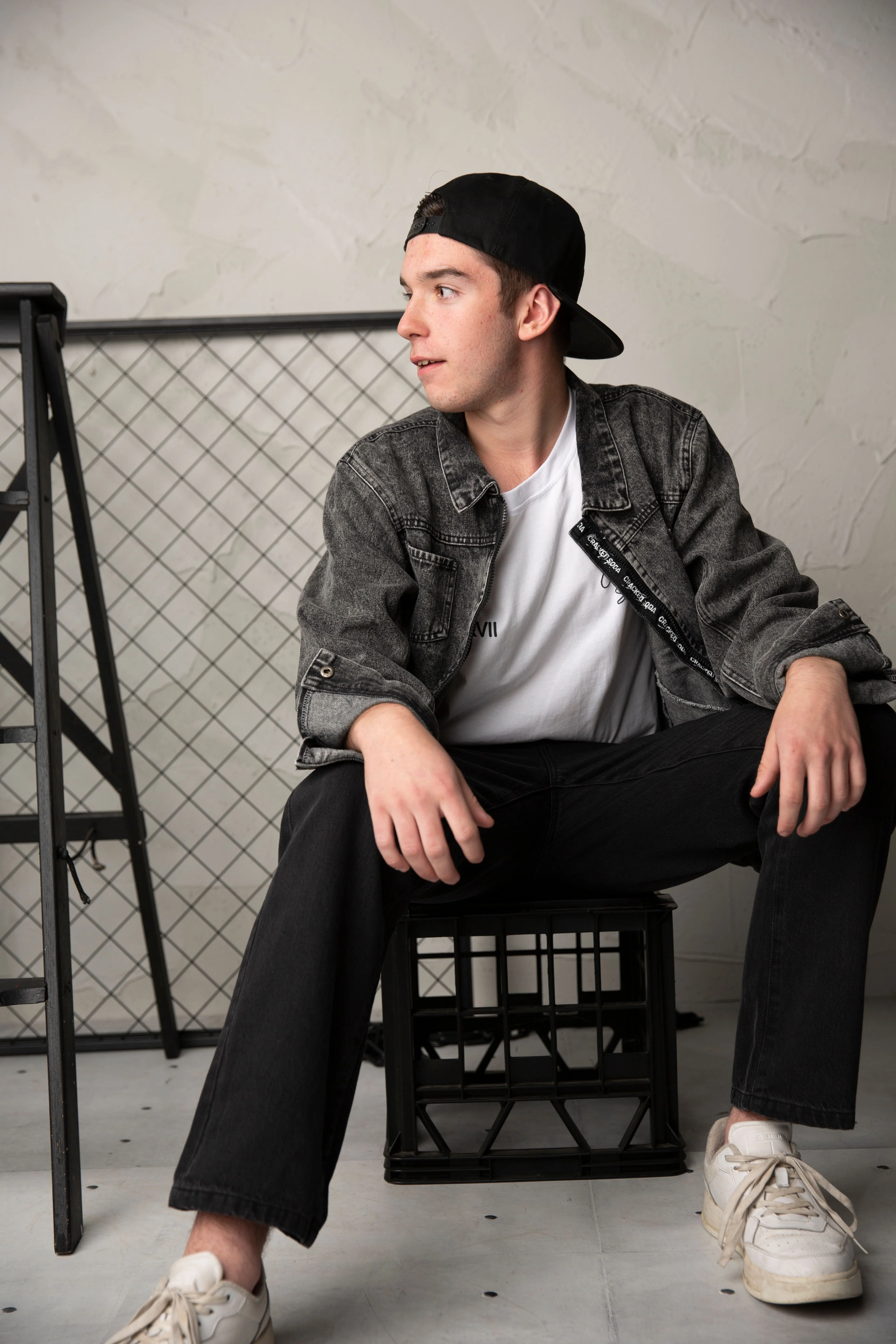 Conner Detailed Denim Jacket - Ash Mens - Image 3
