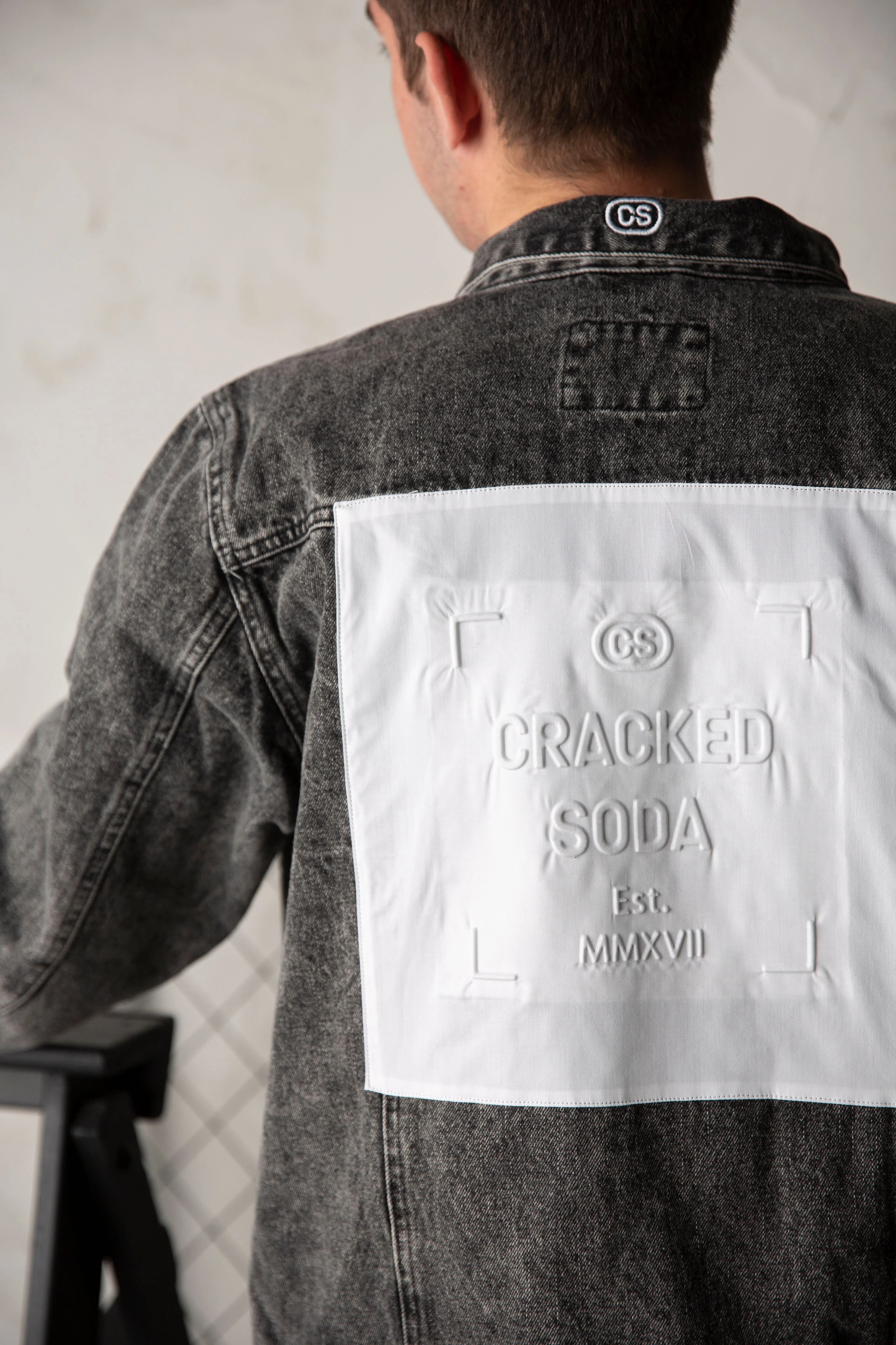 Conner Detailed Denim Jacket - Ash Mens - Image 5