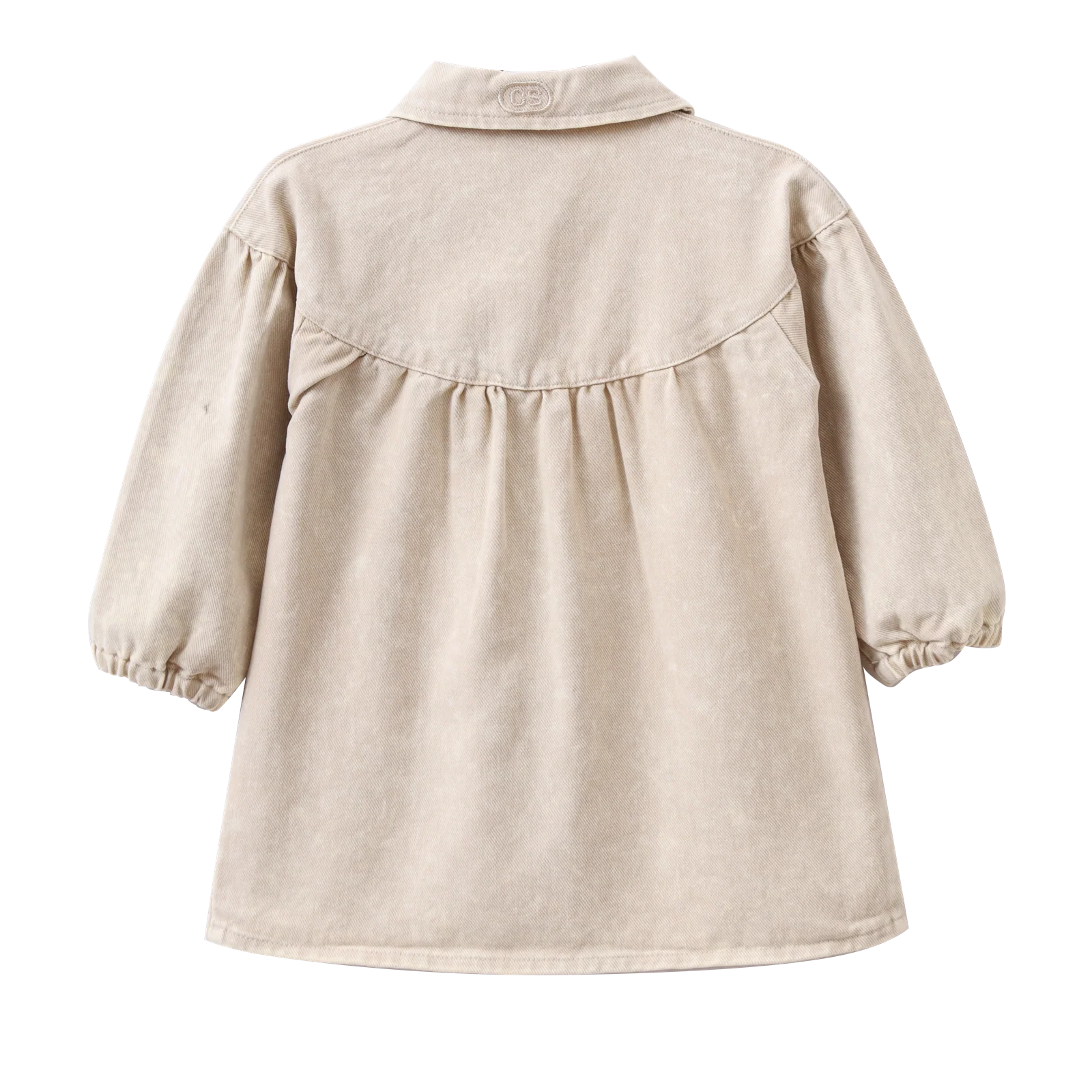 Cora Denim Dress - Beige Denim - Image 9
