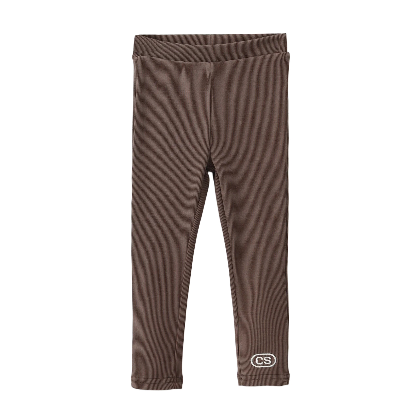CS Essential Fleece Ribbed Leggings - Biscuit - Image 5