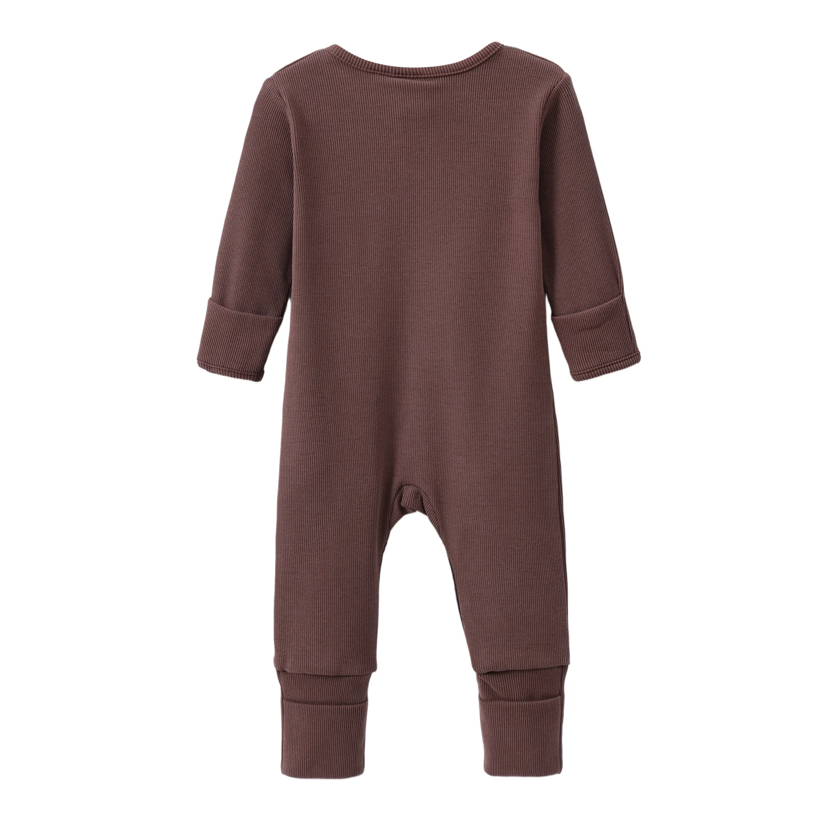 CS Essential Fleece Ribbed Romper - Biscuit - Image 5