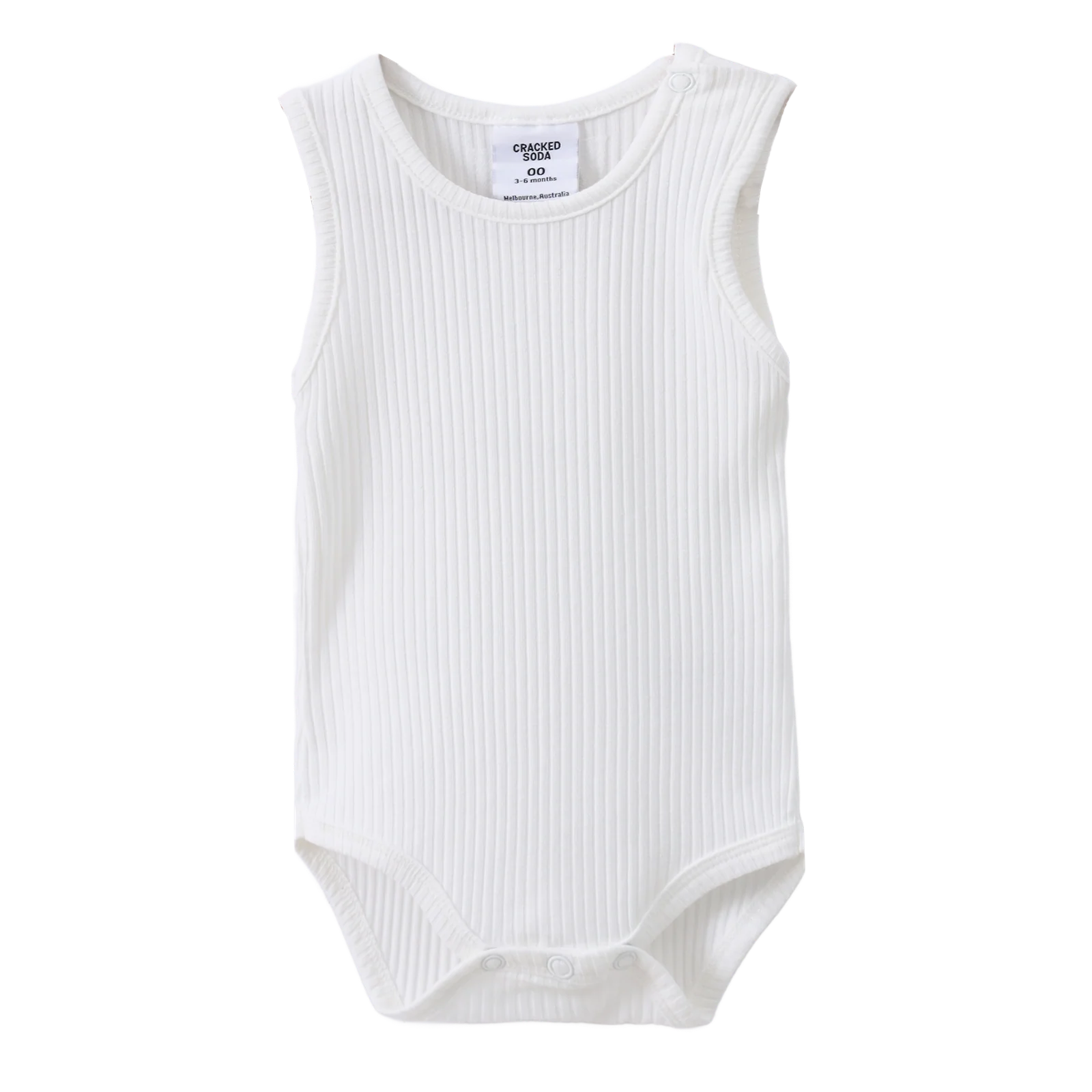 CS Essential Ribbed Bodysuit - White - Image 4