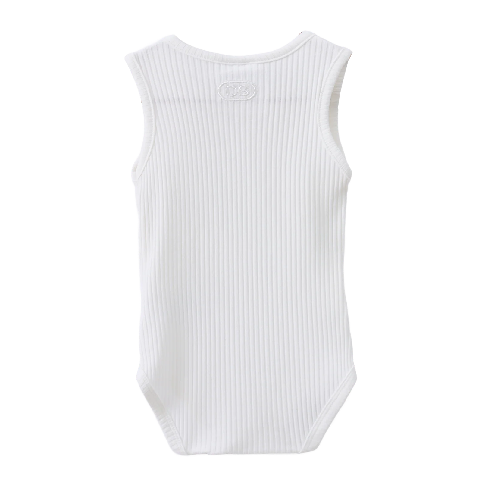 CS Essential Ribbed Bodysuit - White - Image 5