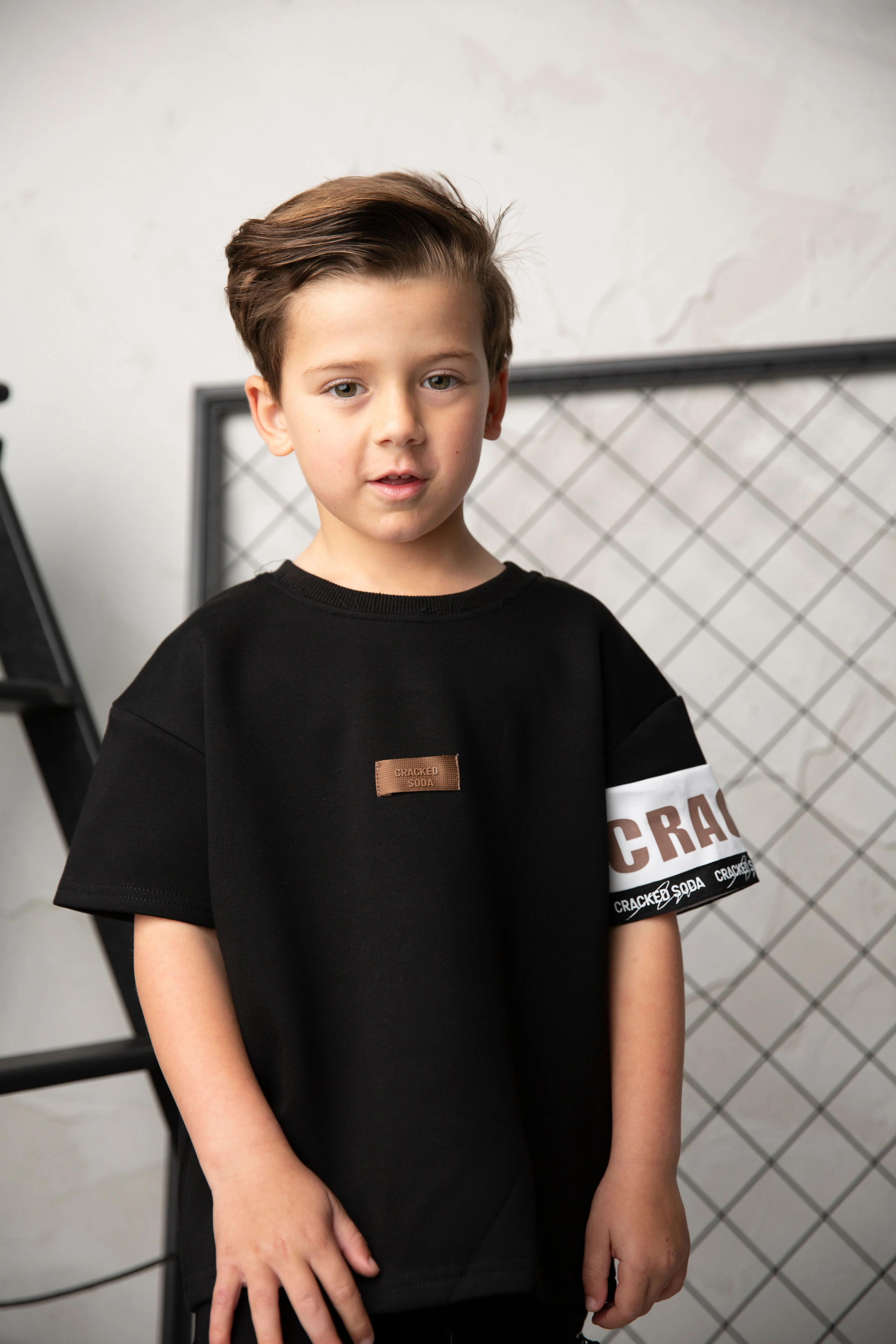 Dash Detailed Tee - Black