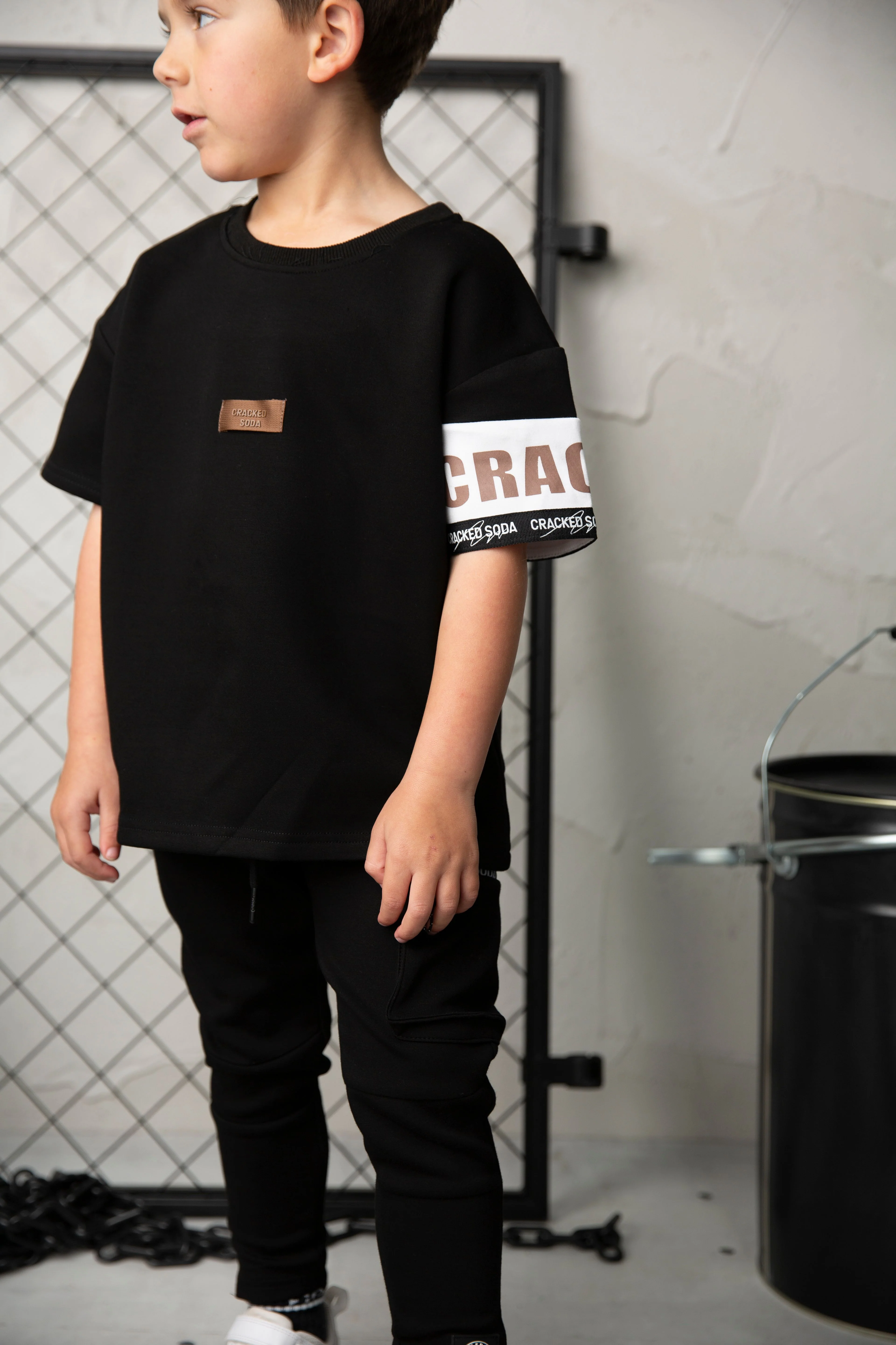 Dash Detailed Tee - Black - Image 3
