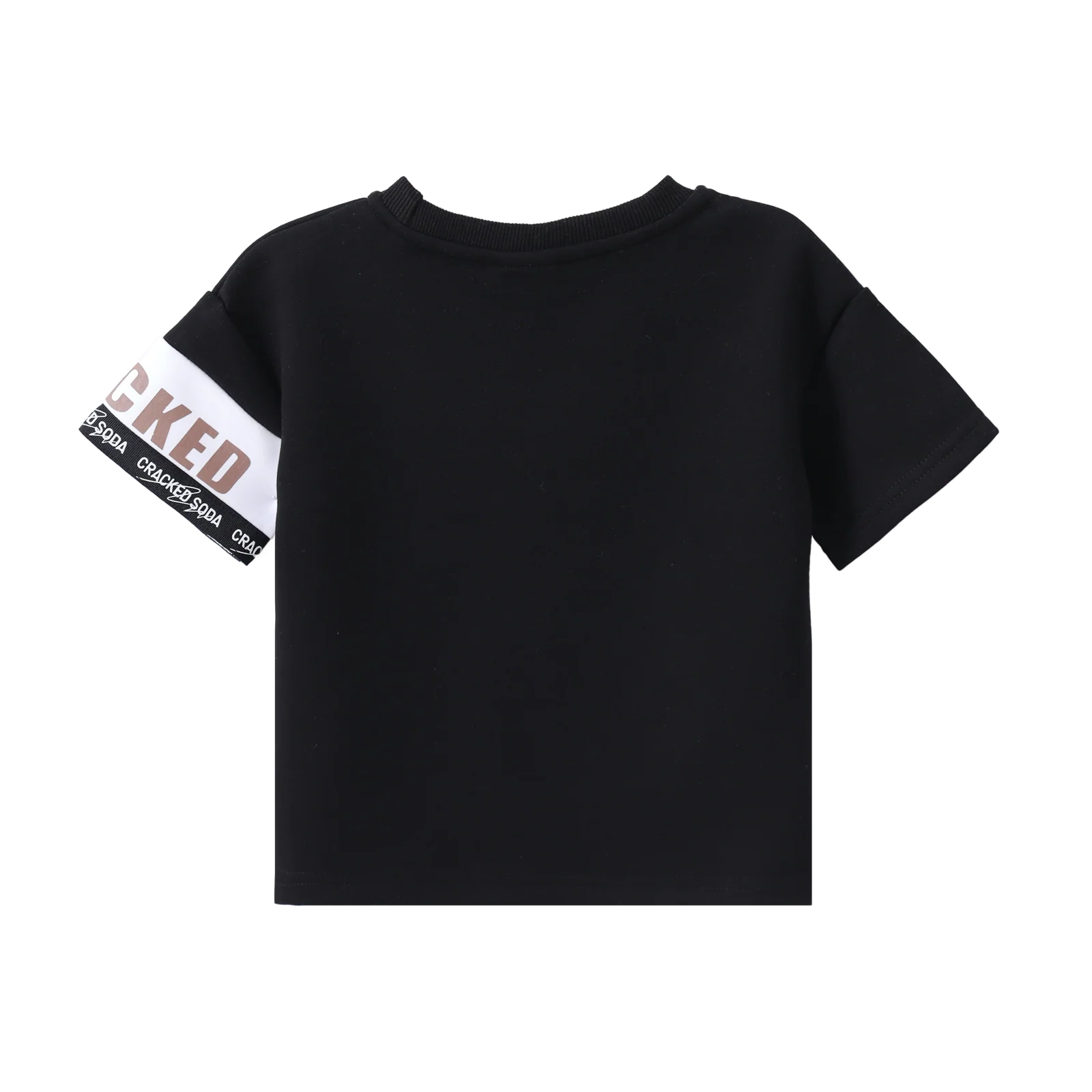 Dash Detailed Tee - Black - Image 6